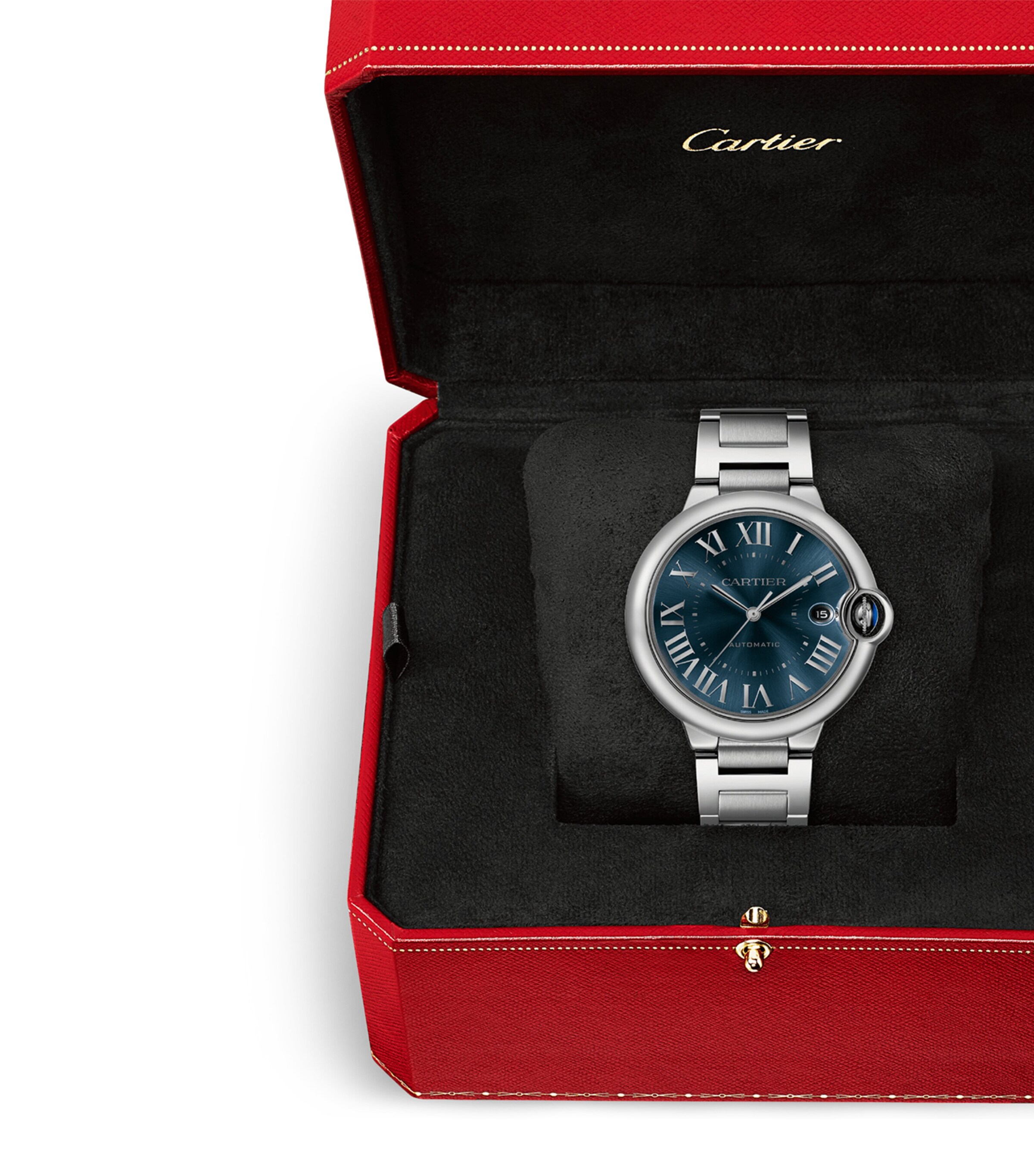 Cartier Stainless Steel Ballon Bleu de Cartier Watch 40mm Silver Image 7