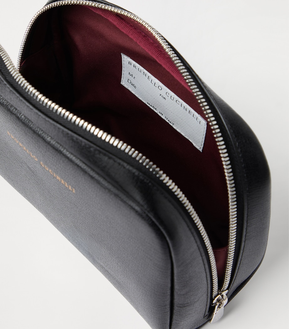 Leather Wash Bag C101 Image 3