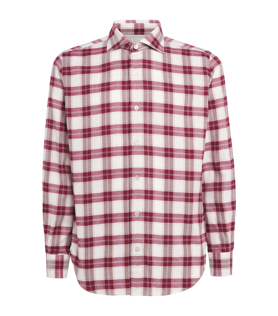 Cotton-Blend Check Shirt LAMPONE Image 1