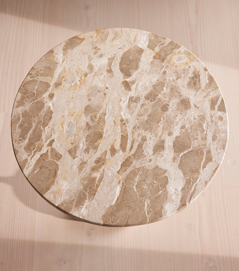 Soho Home Medium Marble Fleet Side Table White Image 4