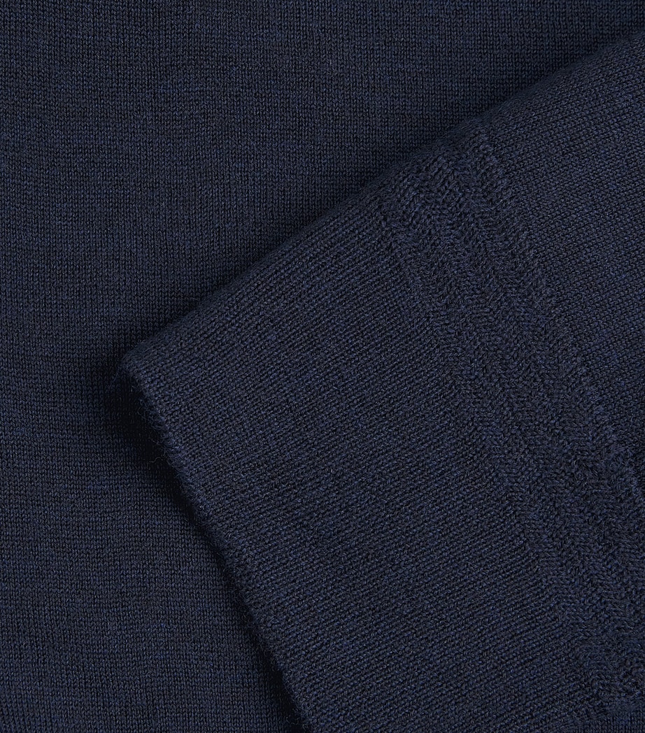 Wool Rollneck Sweatshirt NAVY 170 Image 5