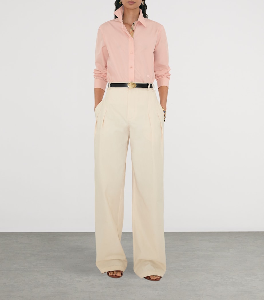 Leather Oval Knight Stamp Belt BLACK/HAZEL Image 2