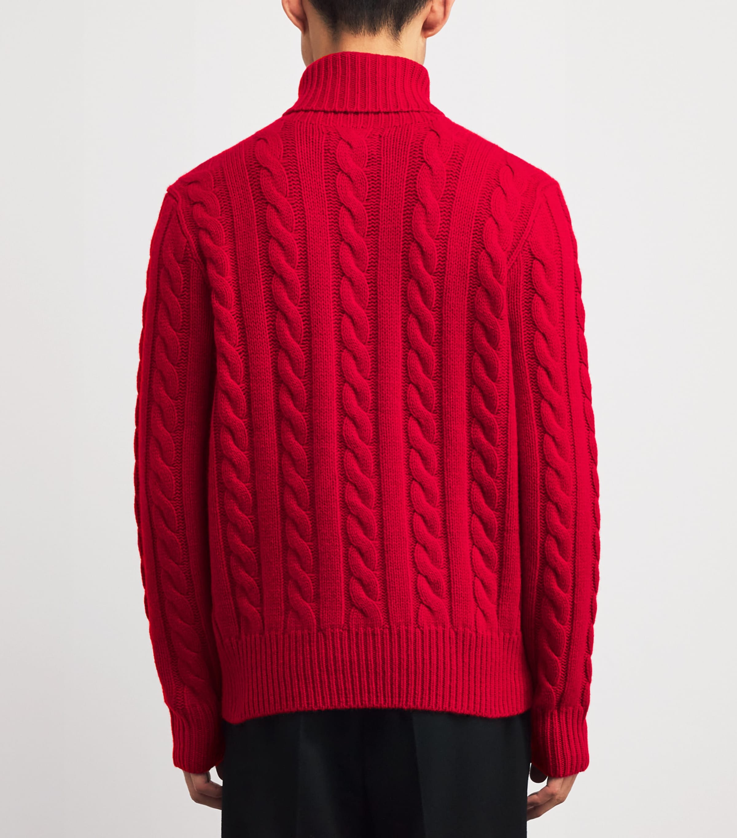 Wool-Cashmere Rollneck Sweater RED Image 4