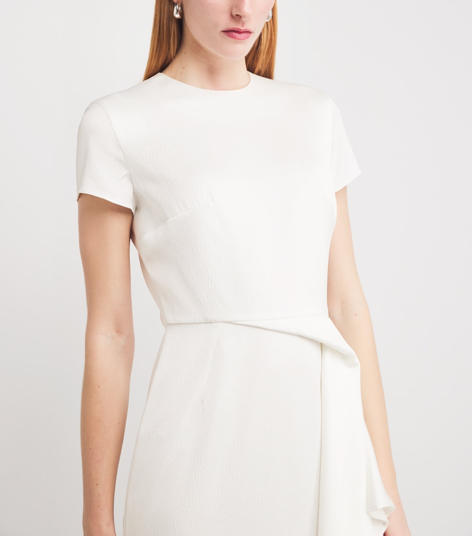 Draped Irene Midi Dress IVORY Image 4