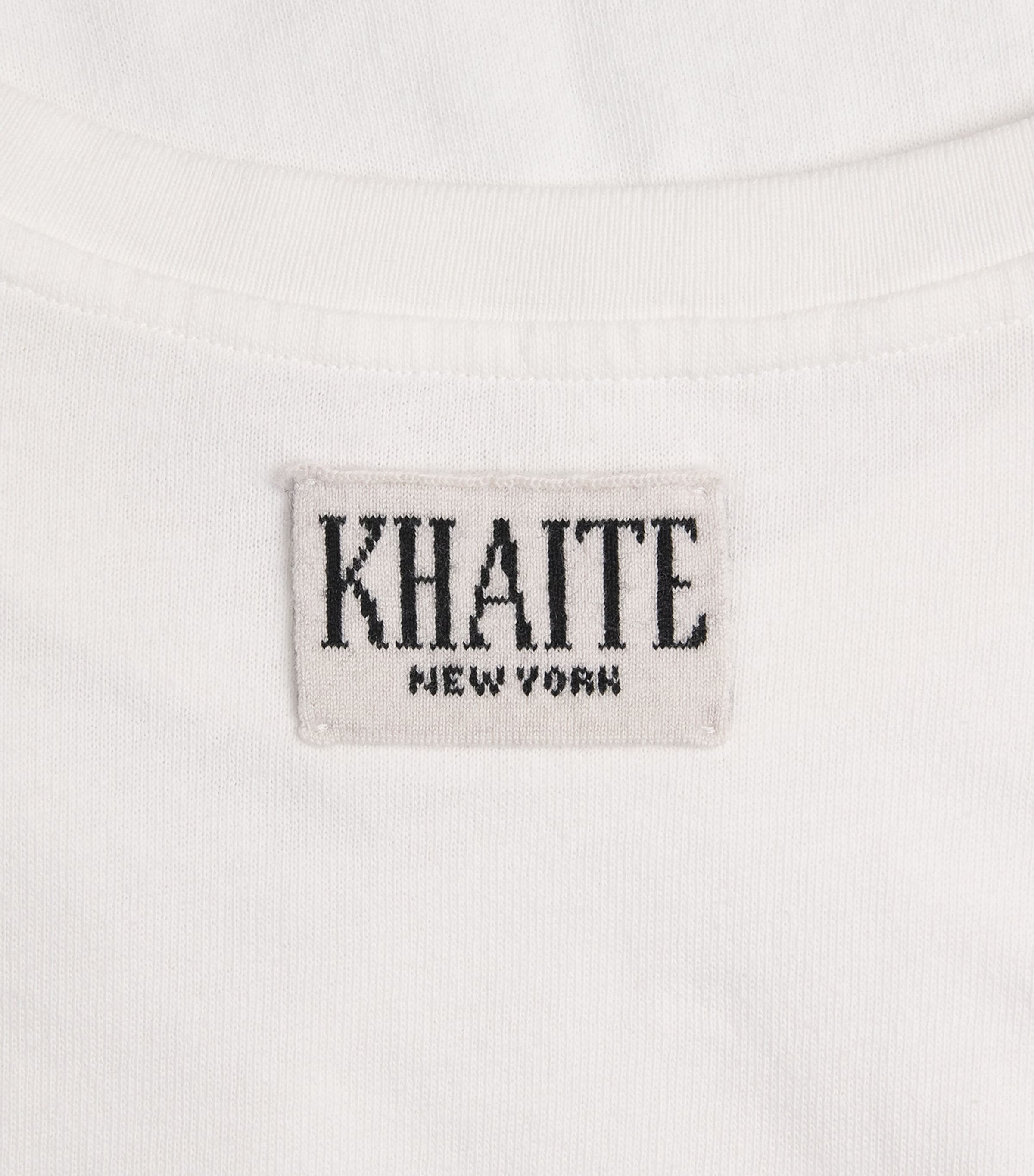 Khaite Womens Cotton Jersey Emmylou T-Shirt White Image 6