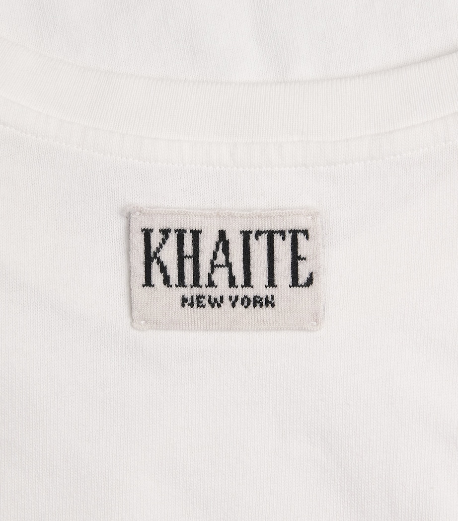 Khaite Womens Cotton Jersey Emmylou T-Shirt White Image 6
