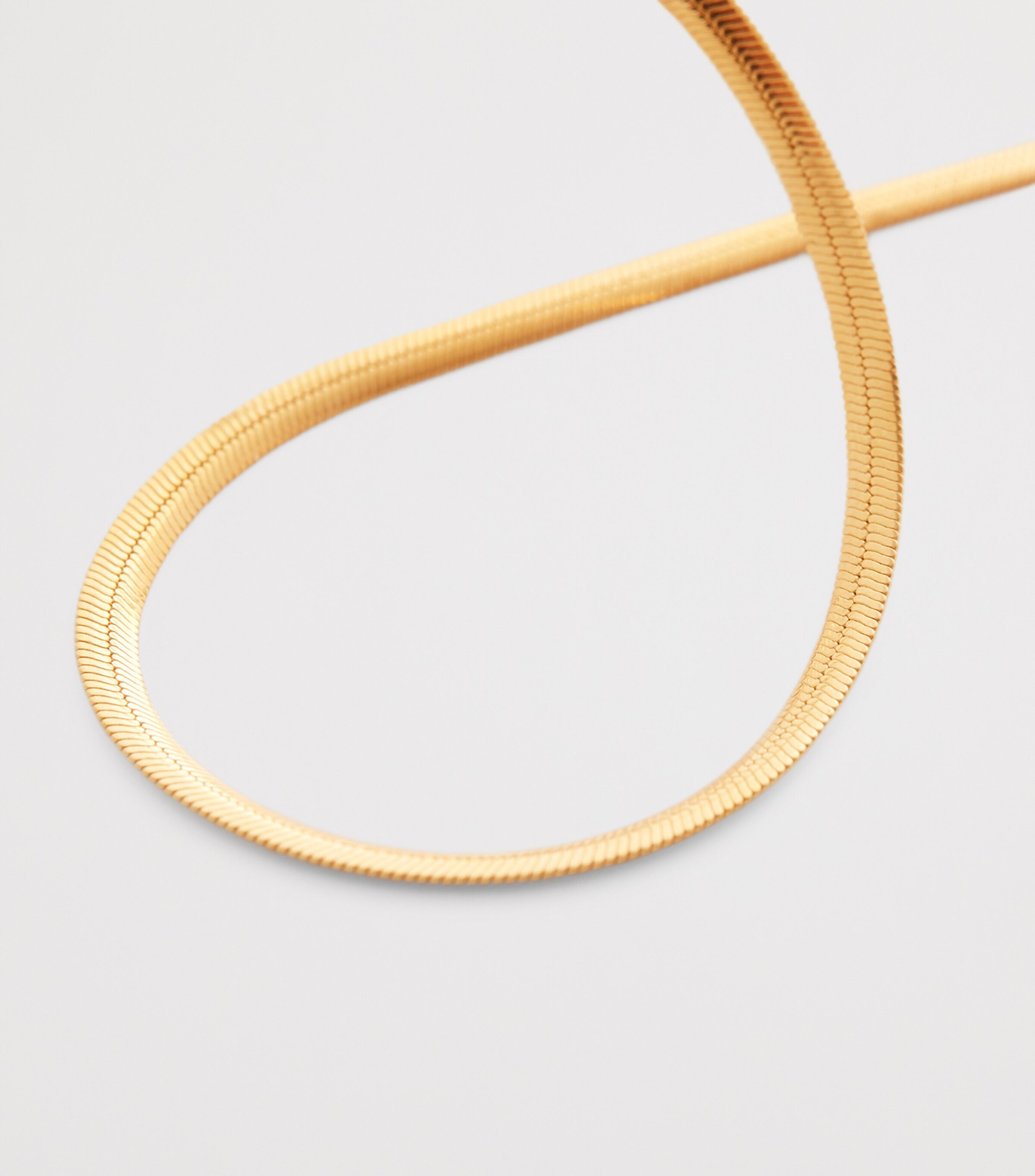 Monica Vinader Gold Vermeil Snake Chain Necklace Gold Vermeil Image 2