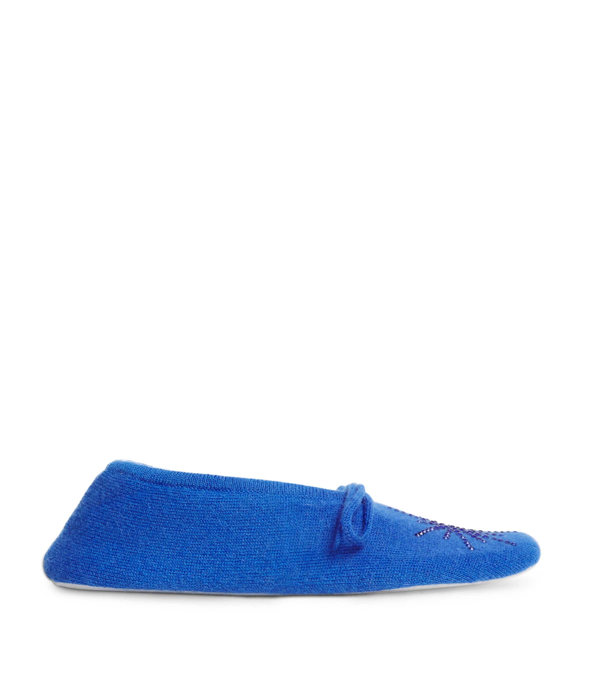 William Sharp Cashmere Crystal Dolly Slippers