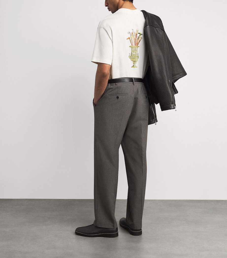 Drôle De Monsieur Mens Cotton Cannes T-Shirt Off White Image 2