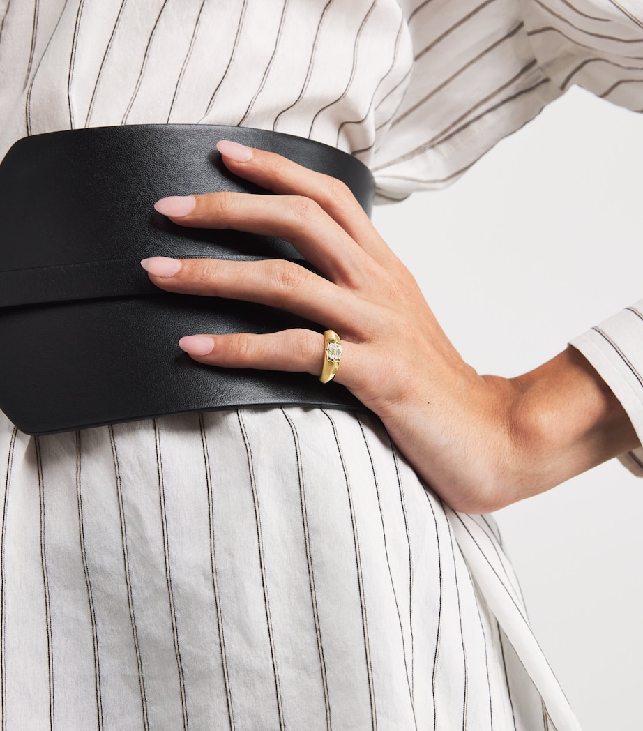 Yellow Gold and Diamond Frankie Vanguard Ring YELLOW GOLD Image 2