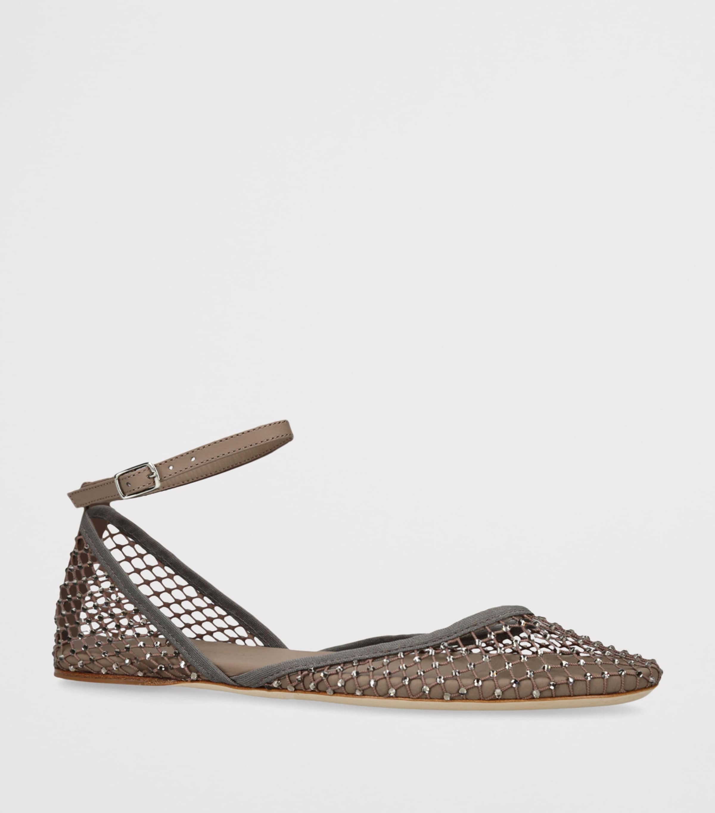 Christopher Esber Mesh Minette Ballet Flats Taupe Image 3