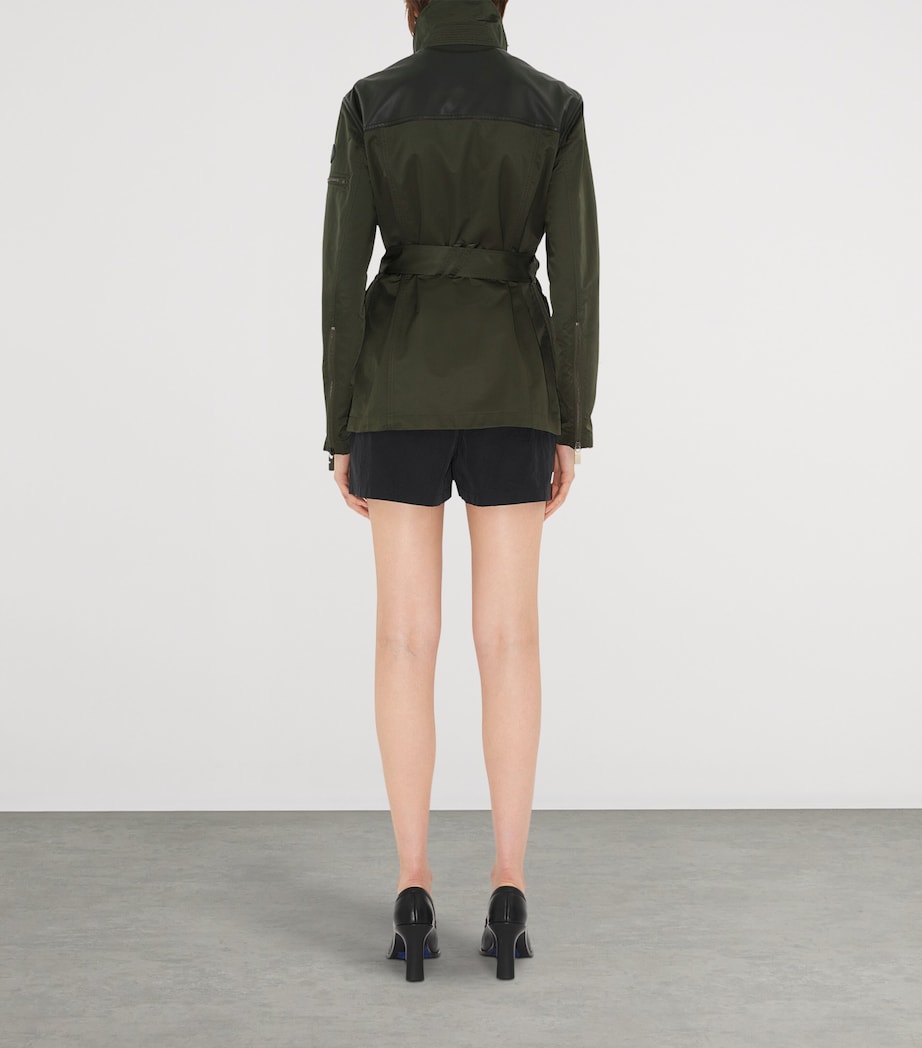 Leather-Trim Field Jacket SHALE Image 4