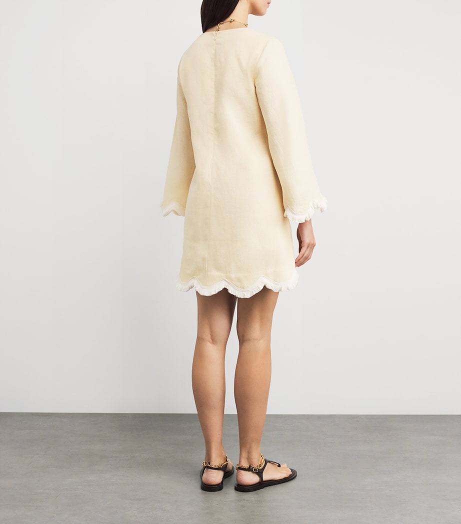 Linen Essie Kaftan DUSTY CITRON Image 3