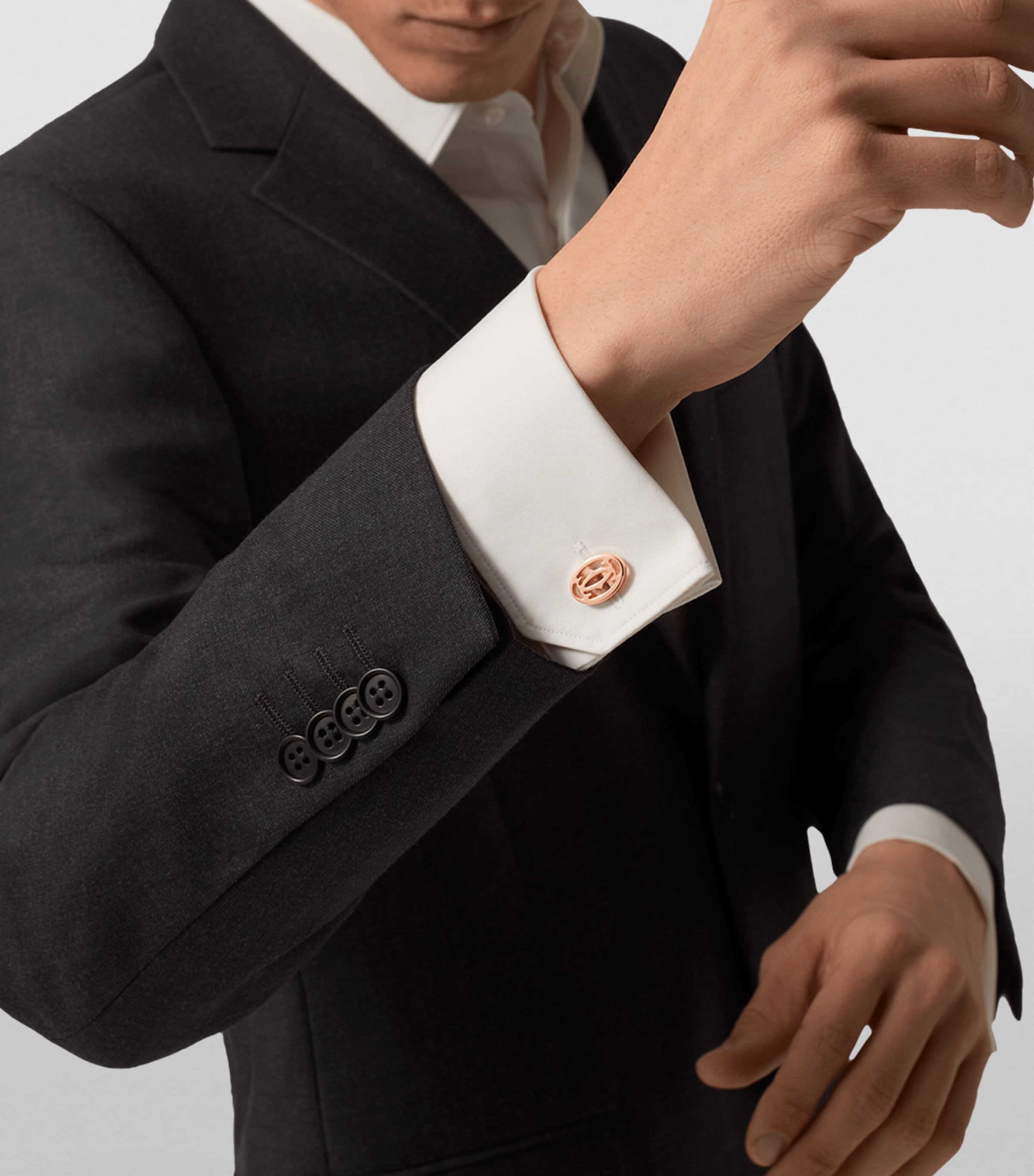 Rose Gold Double C de Cartier Cufflinks ROSE GOLD Image 6