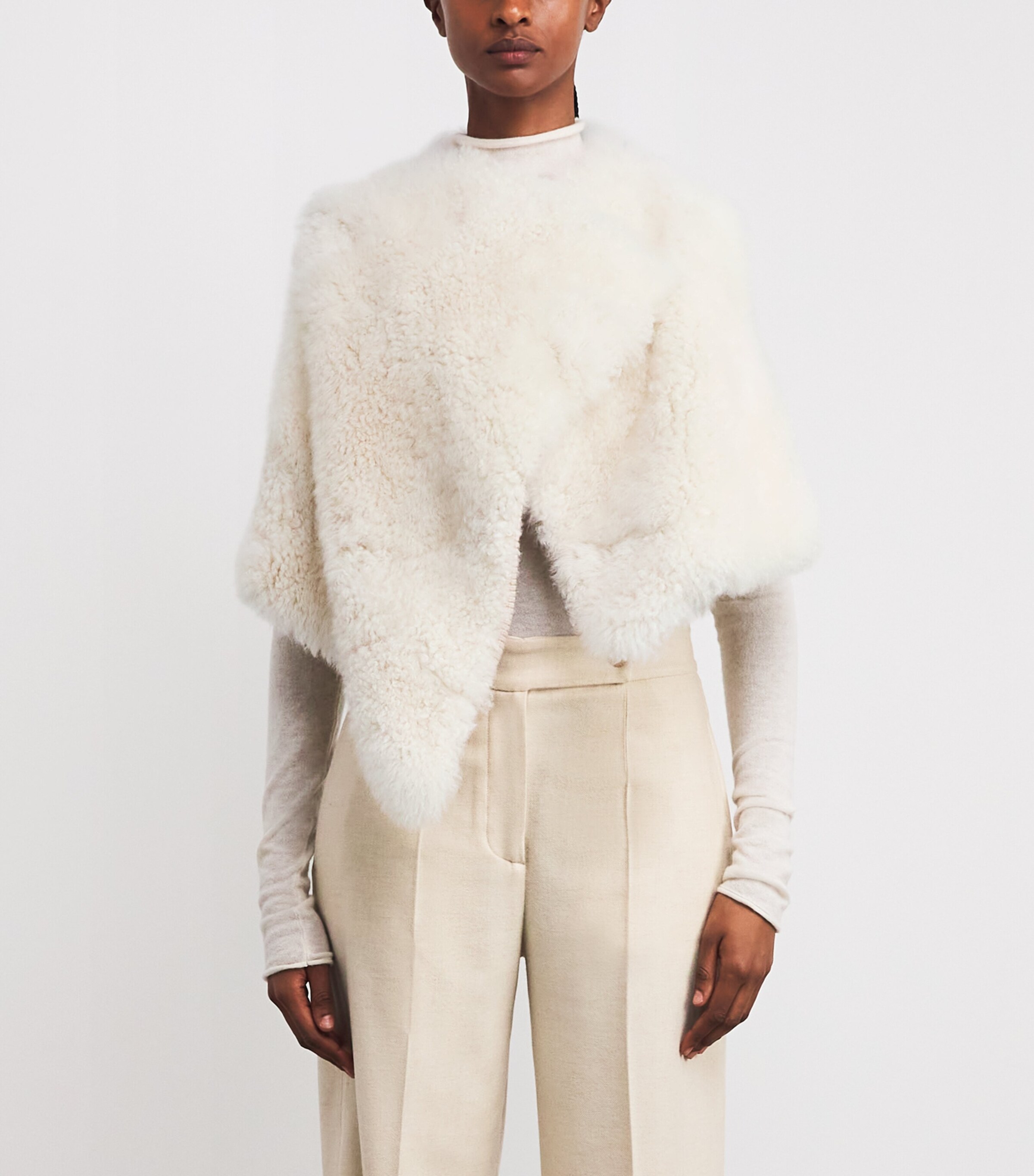 Alpaca Wool Gilet SABBIA Image 3