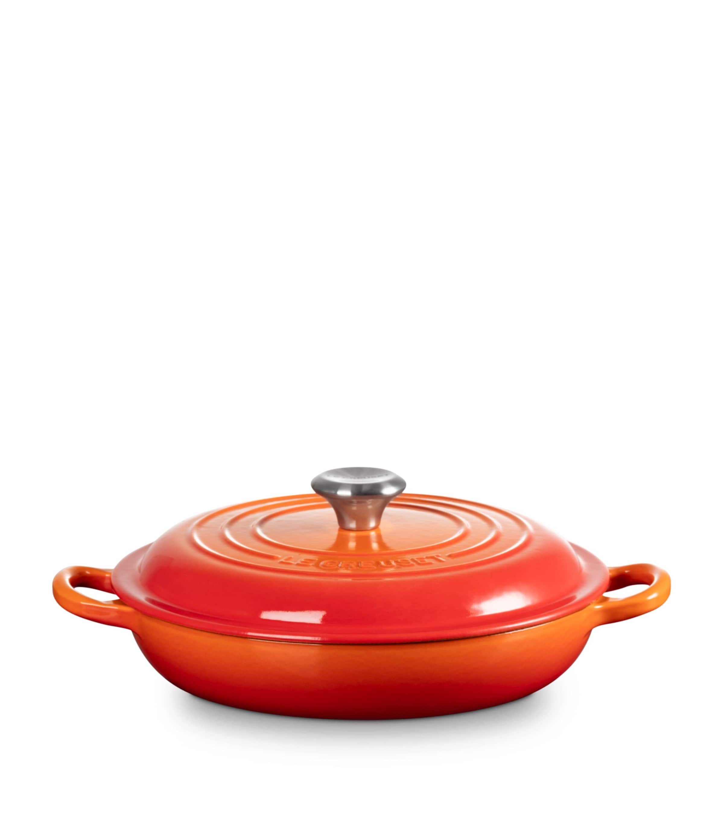 Le Creuset Cast Iron Shallow Casserole Dish (22cm) Volcanic Image 1