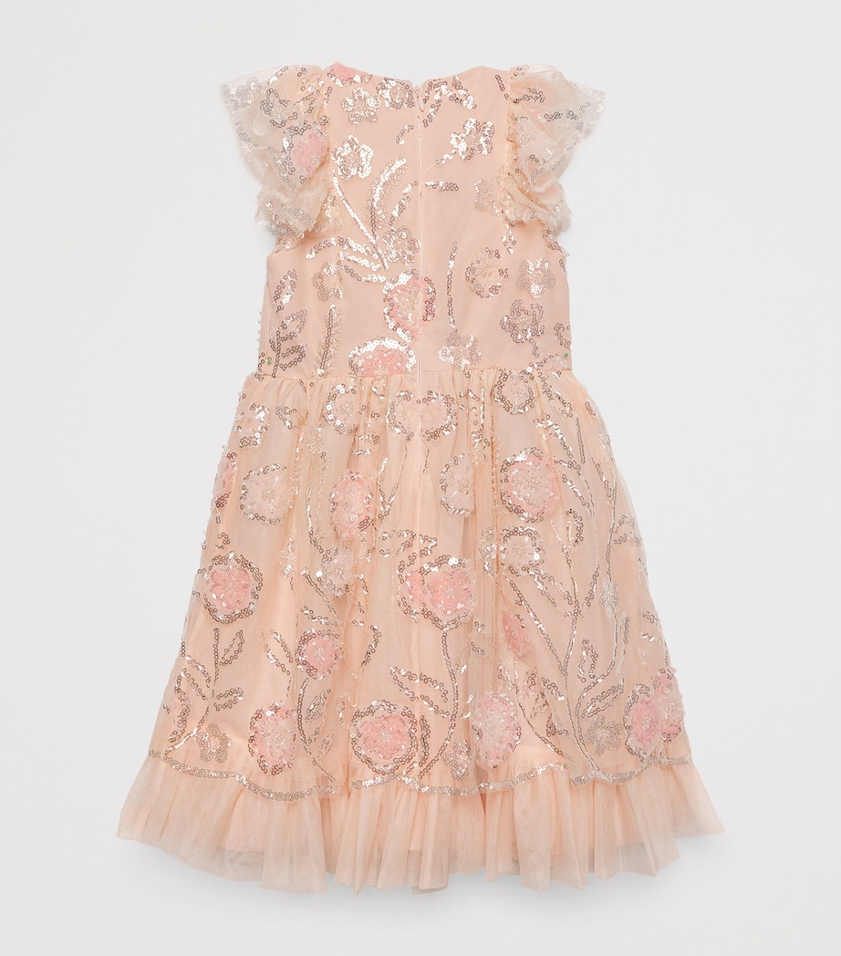 Self-Portrait Kids Sequin-Embellished Dress (3-12 Years) Pink Image 2