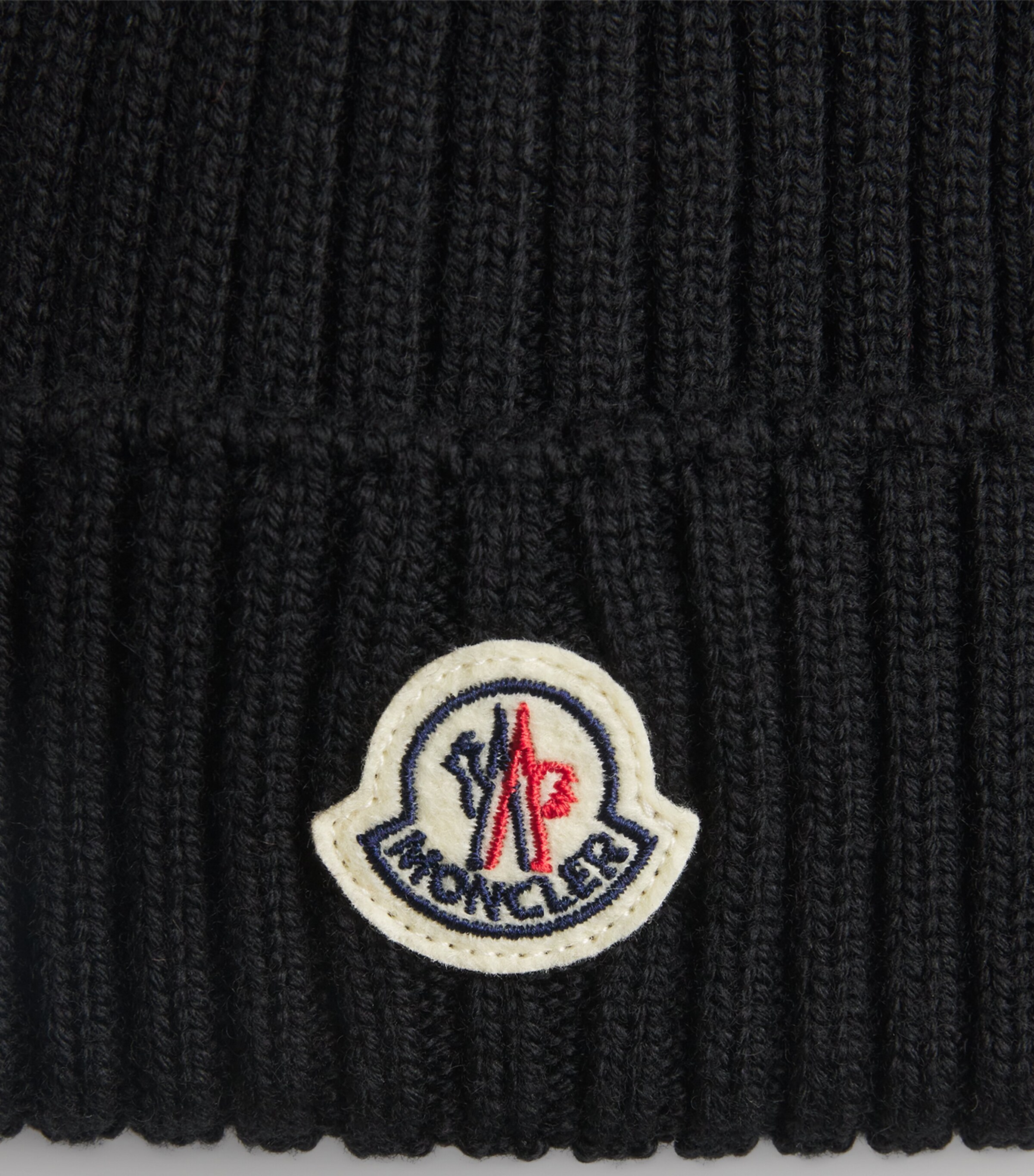Moncler Enfant Virgin Wool Logo Beanie Image 3