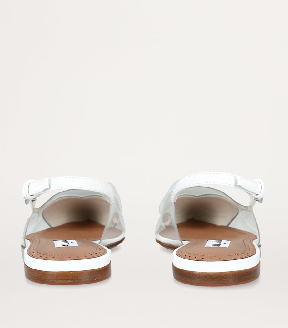 Le Coeur Slingback Flats WHITE Image 2