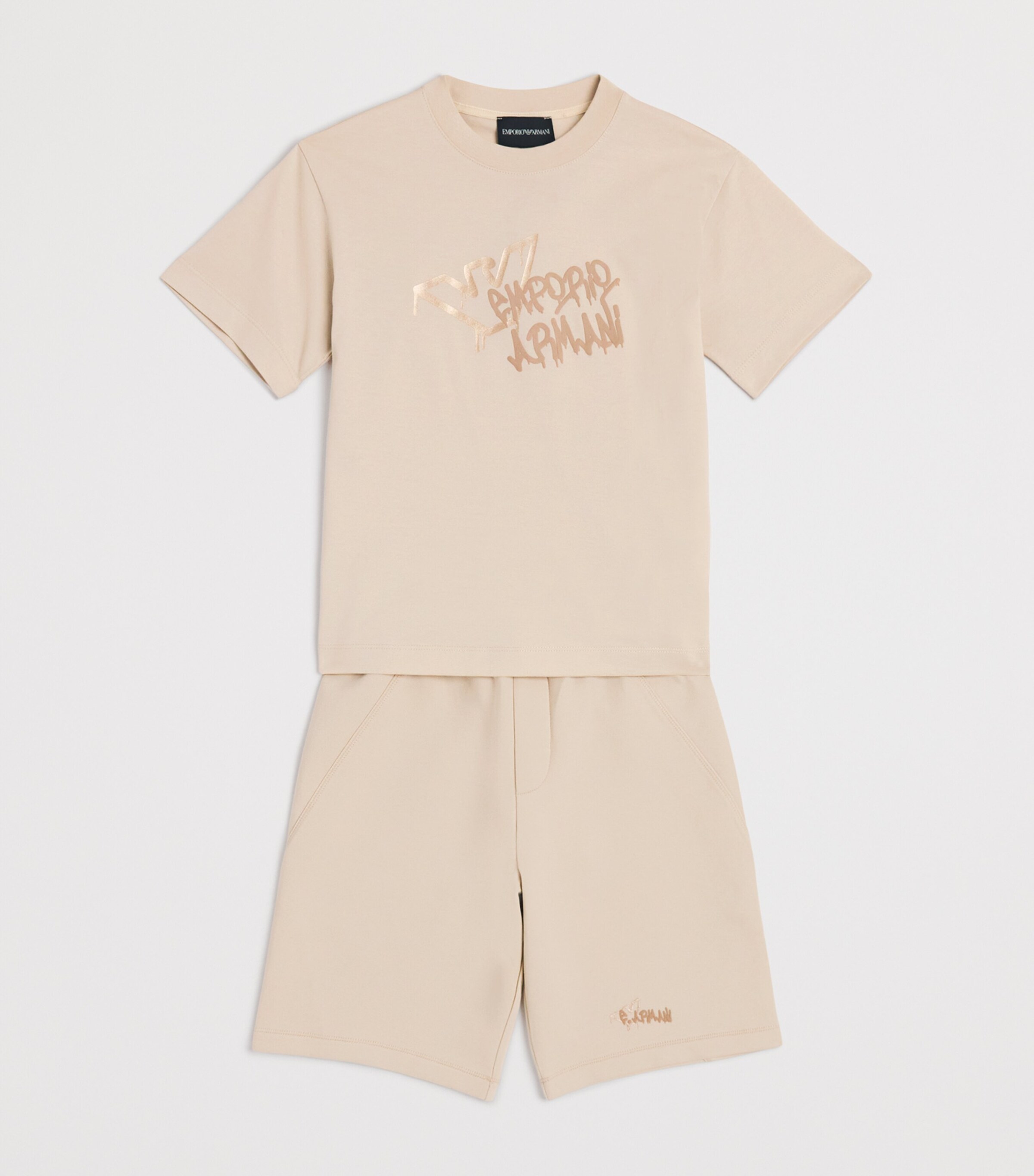Cotton Logo Print T-Shirt (4-16 Years) U1156  FRENCH OAK Image 3