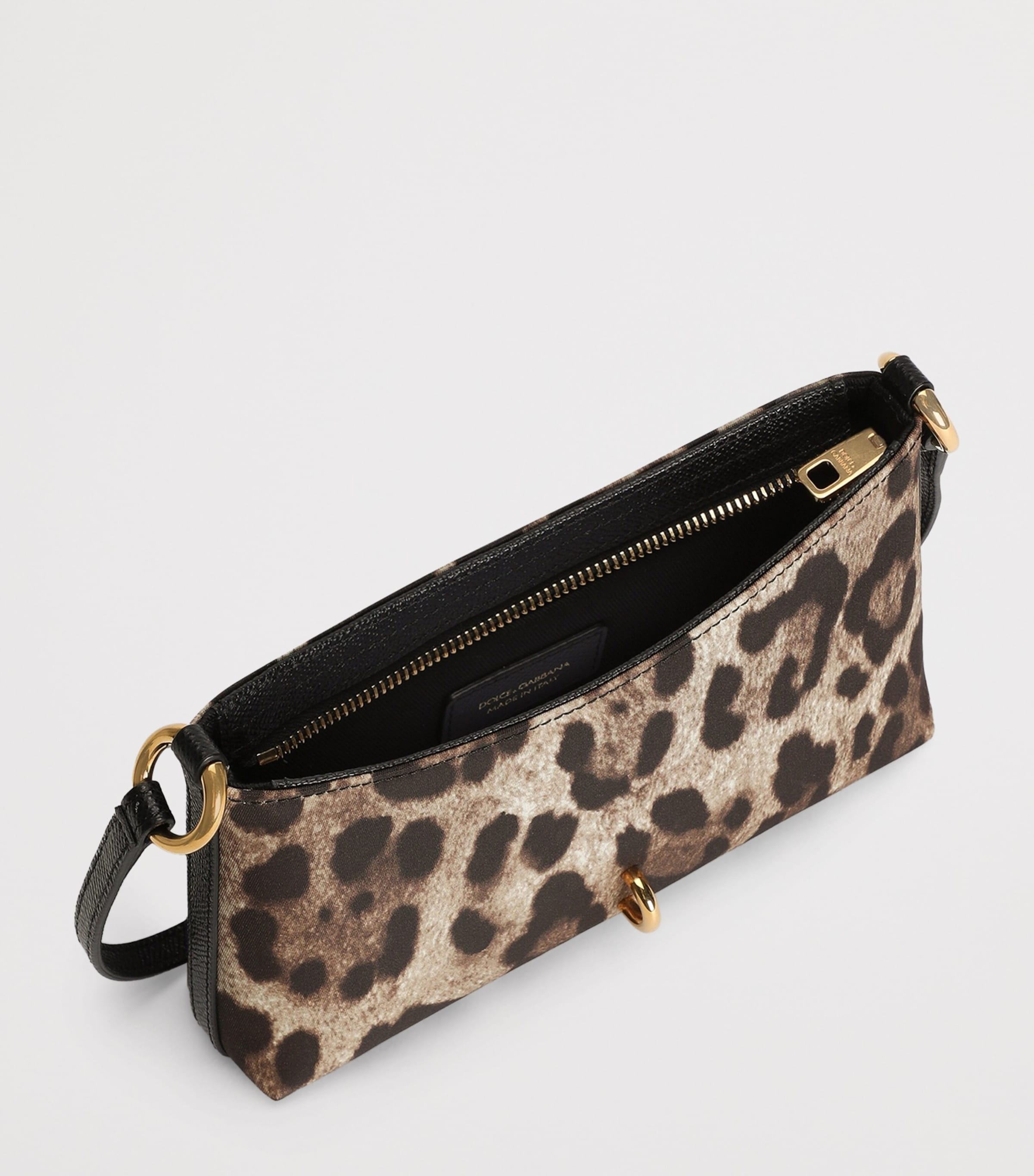 Leopard-Print Lock Shoulder Bag HY13M-LEO NEW Image 5