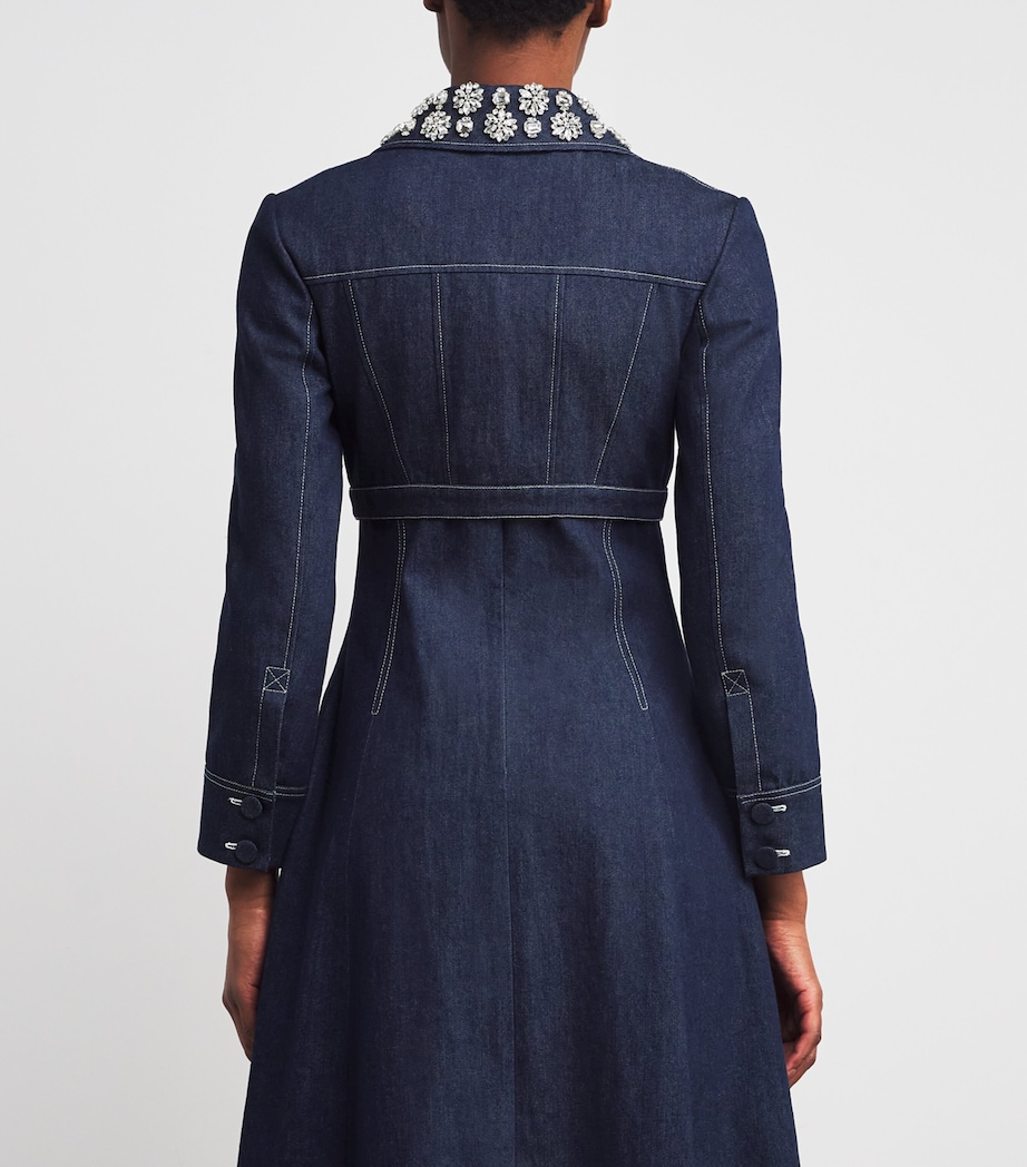 Aiste Cropped Denim Jacket INDIGO Image 4