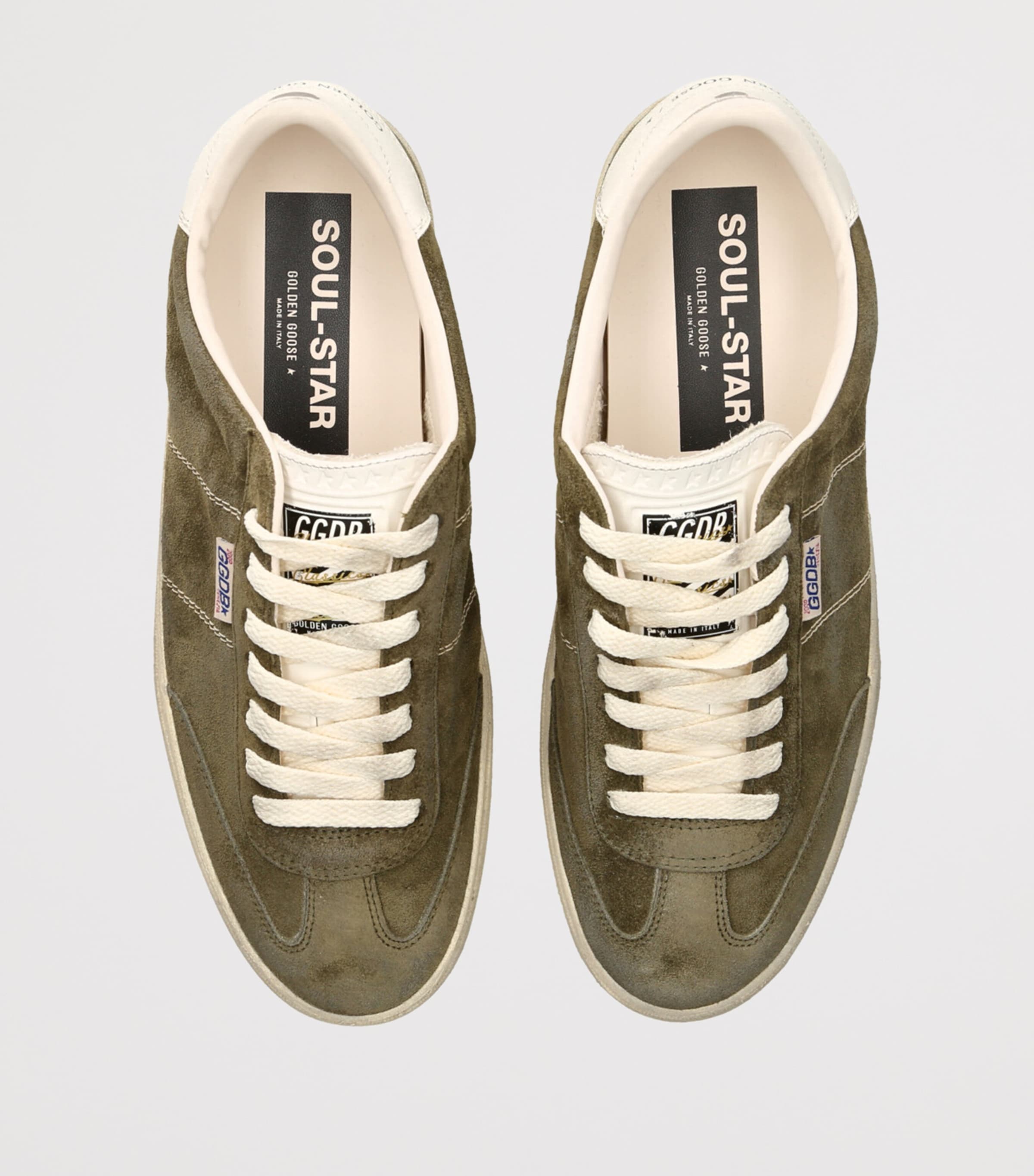 Golden Goose Suede Soul Star Sneakers Green Oth Image 4