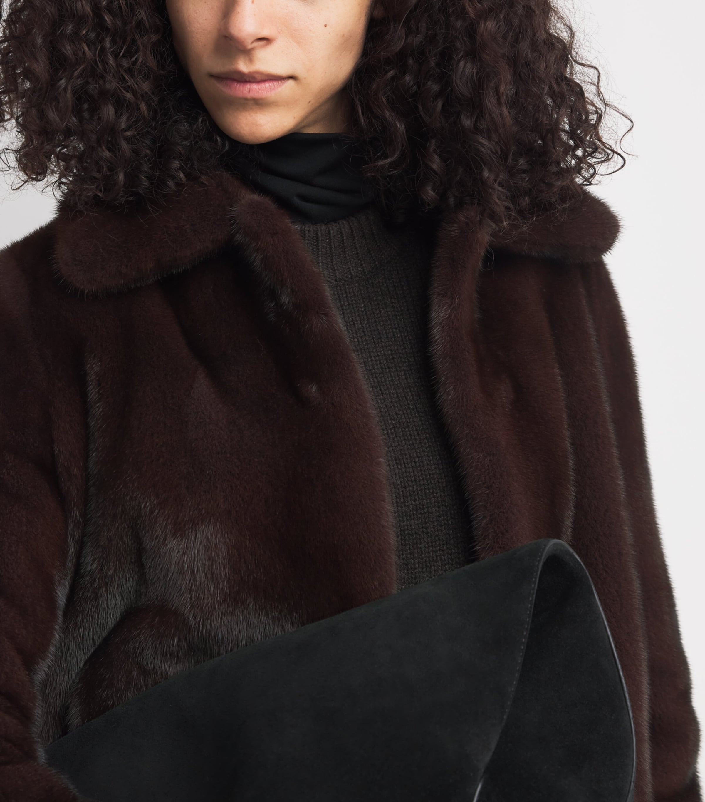 Mink Collared Jacket A6074 Image 6