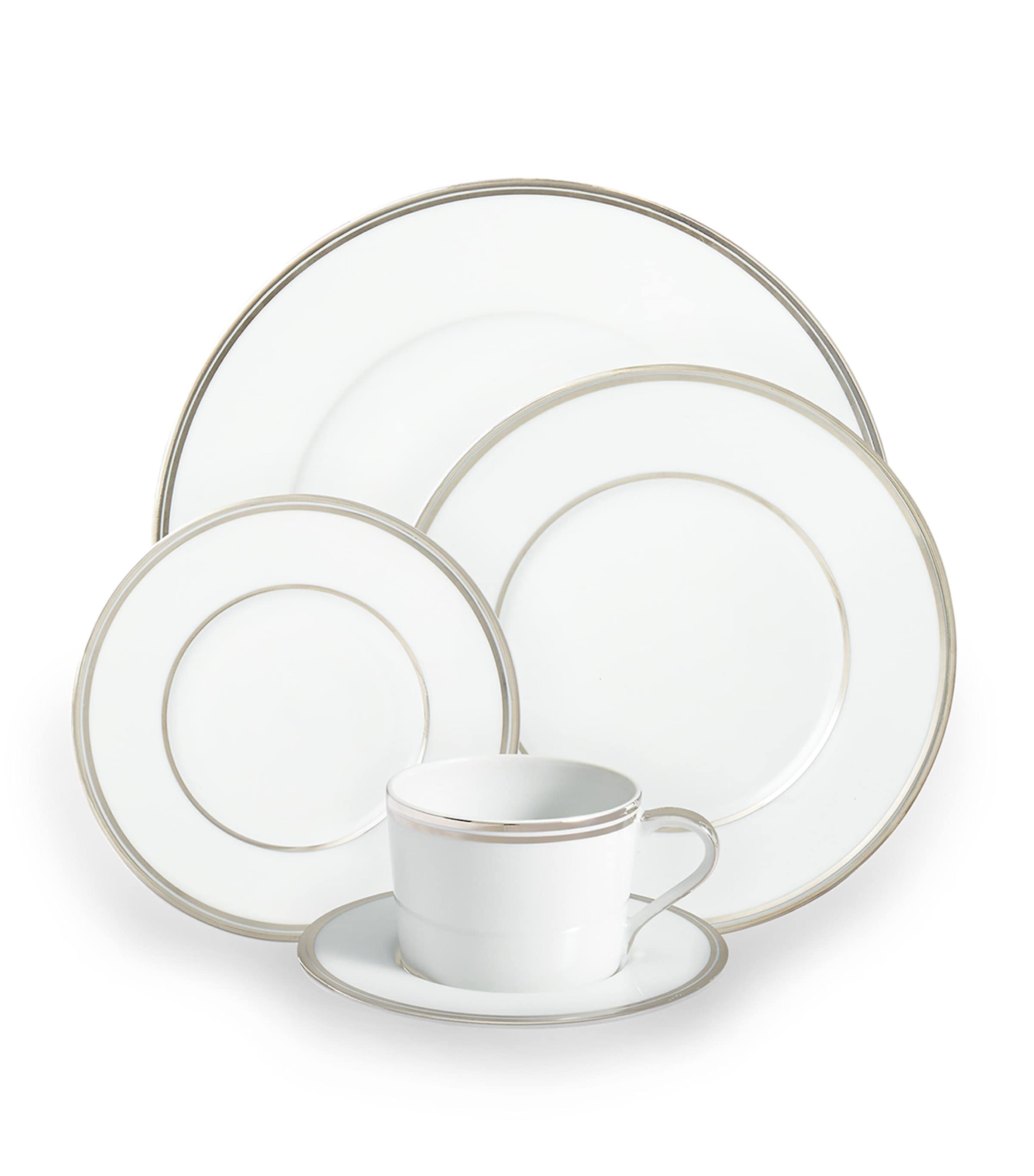 Wilshire Dinner Plate (28cm) SILVER/WHITE Image 3