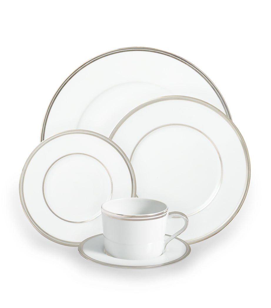 Wilshire Dinner Plate (28cm) SILVER/WHITE Image 3