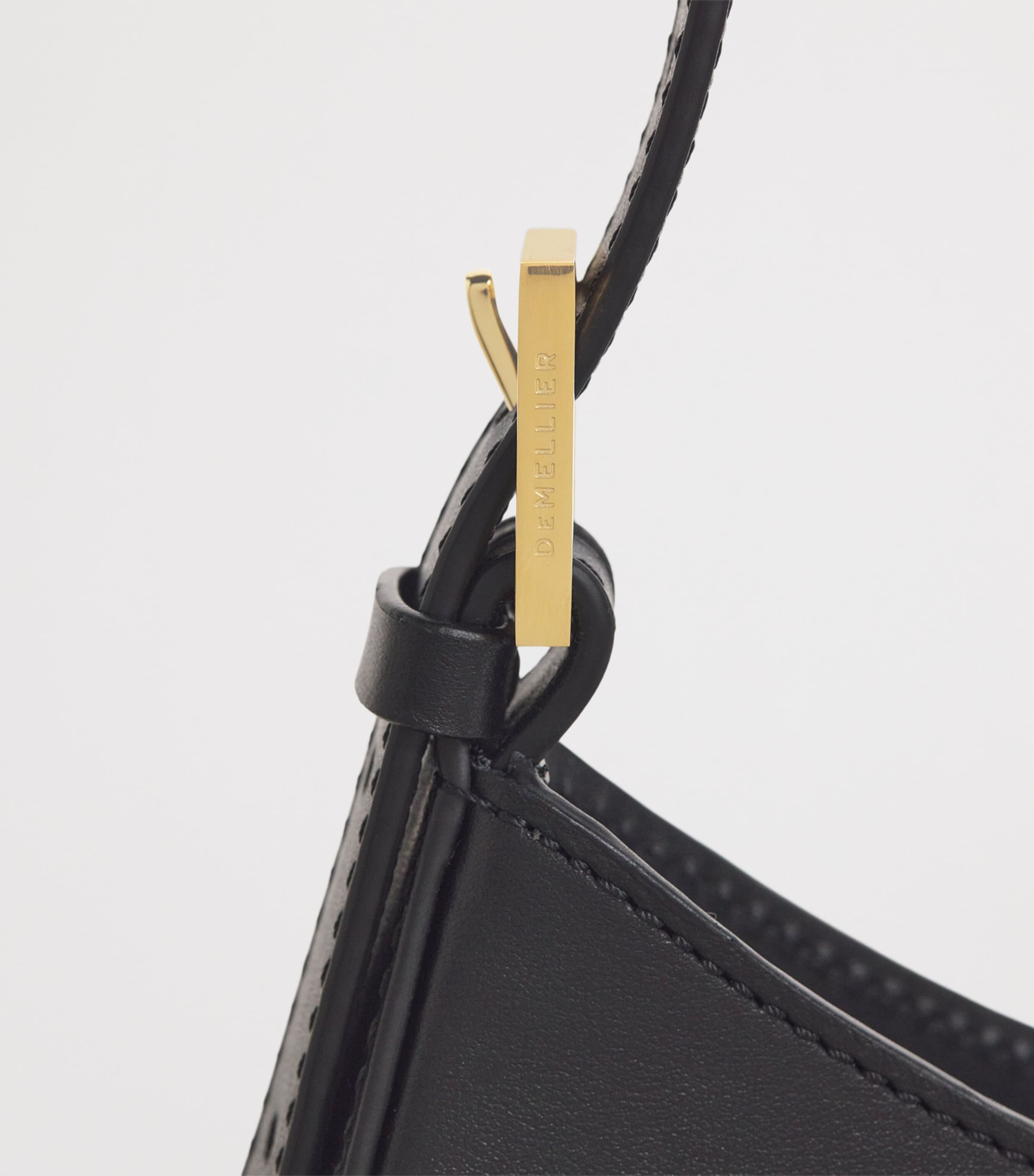 Leather Tokyo Shoulder Bag BLACK F02 Image 4