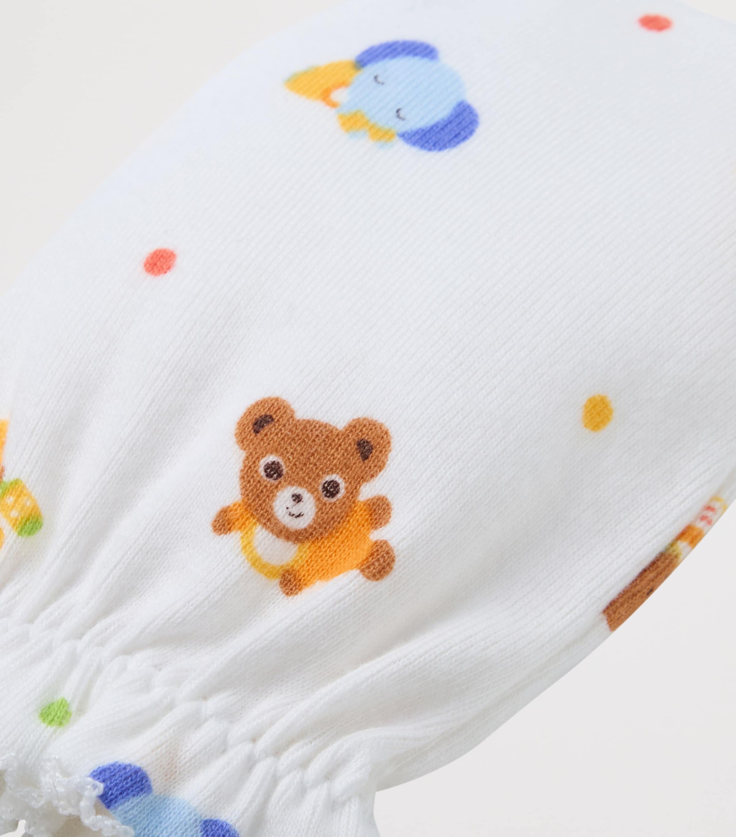 Miki House Cotton Printed Mittens Image 3