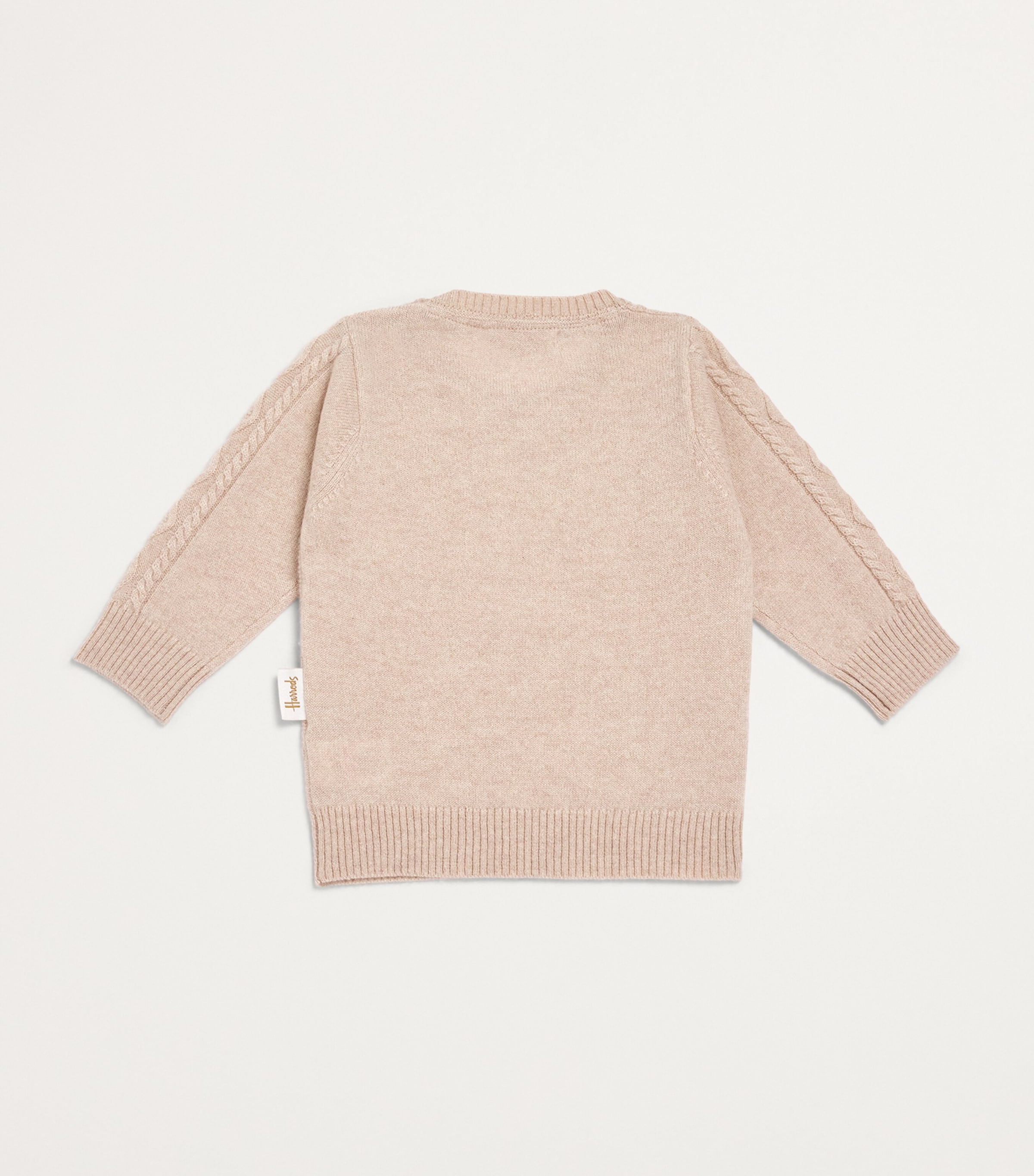 Cashmere Cable-Knit Sweater (0-24 Months) BEIGE Image 2