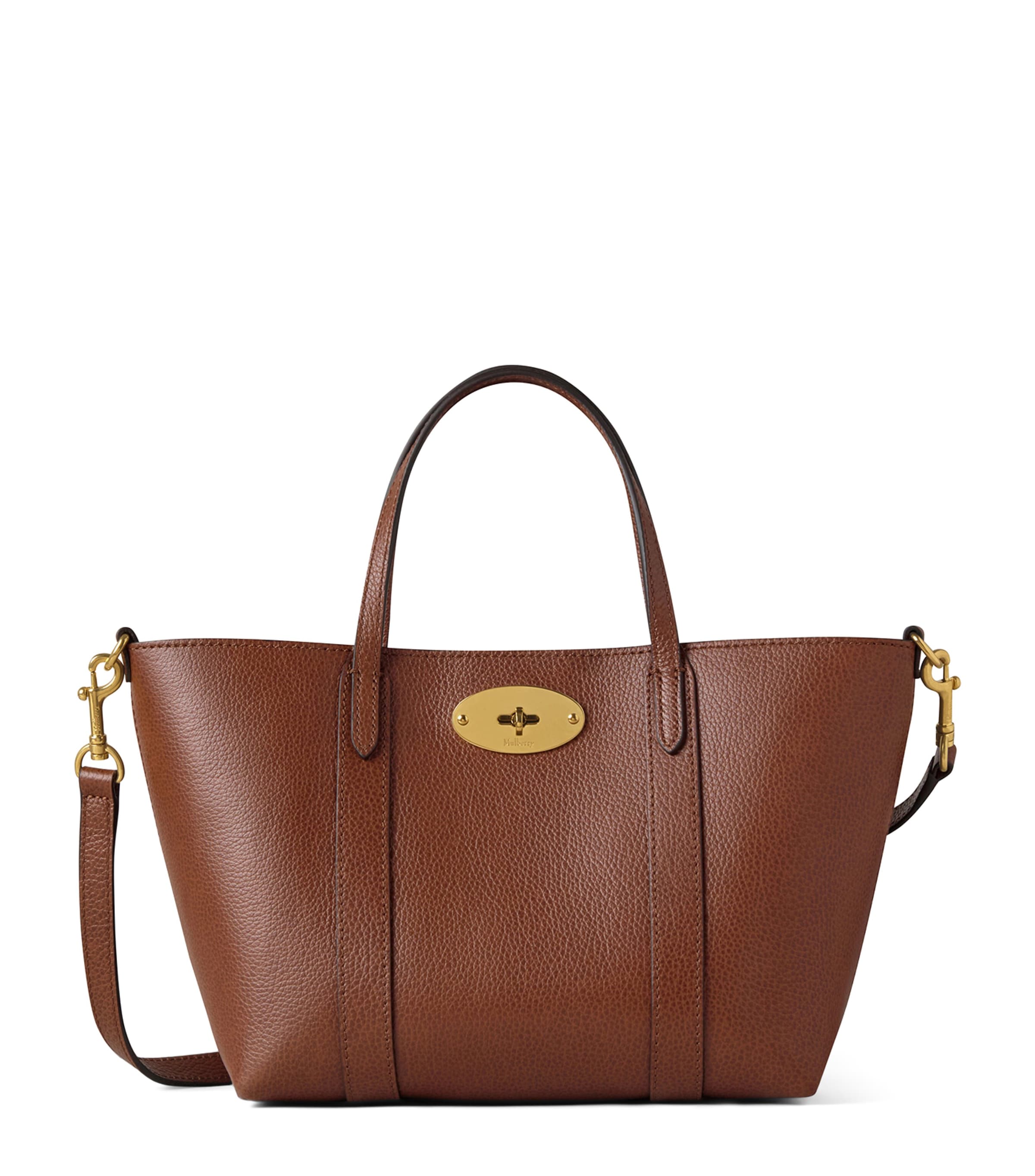 Mulberry Mini Leather Bayswater Tote Bag In Brown