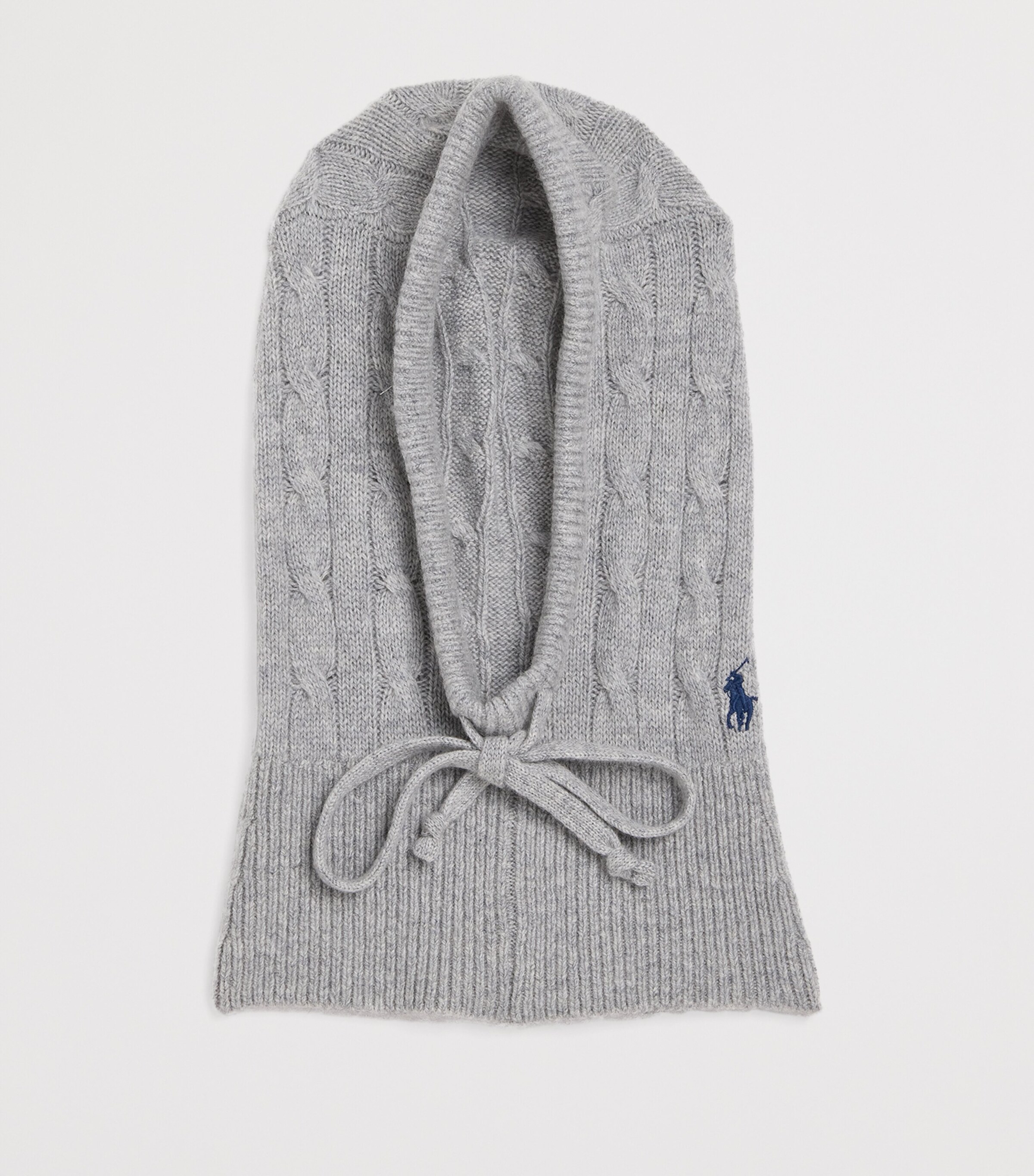 Polo Ralph Lauren Wool-Cashmere Polo Pony Snood Soft Grey Heather Image 2
