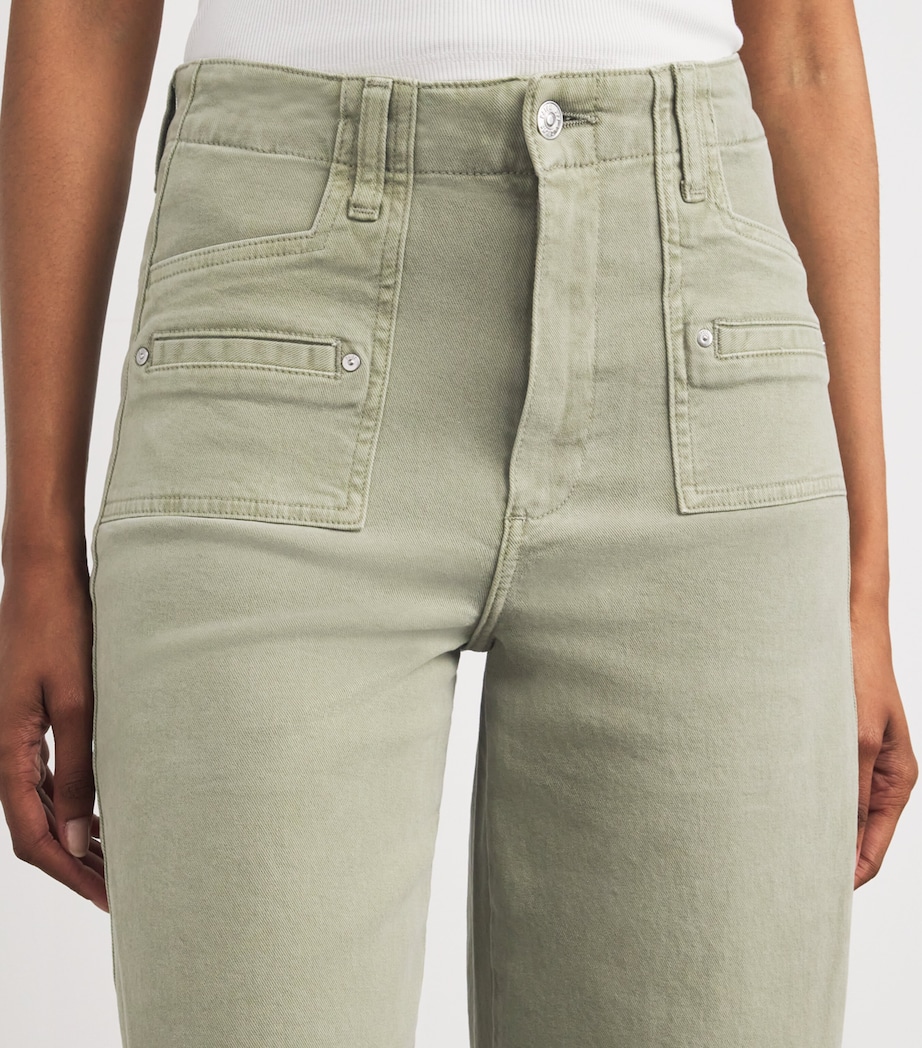 Anessa High-Rise Wide-Leg Jeans VINTAGE OAK MOSS Image 6