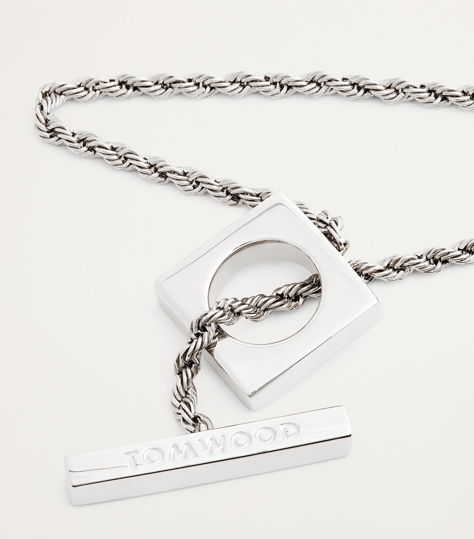 Sterling Silver Square Rope Bracelet S925 Image 5