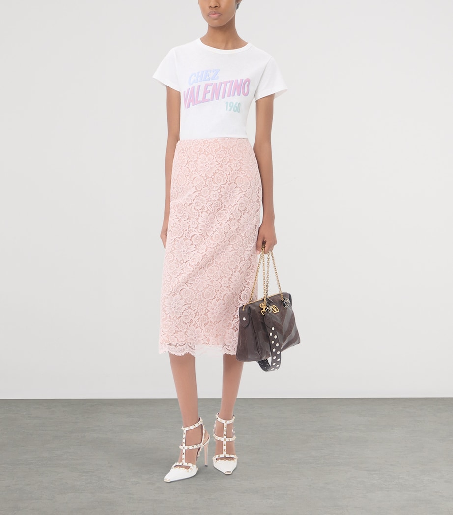 Valentino Womens Cotton Logo T-Shirt Image 2
