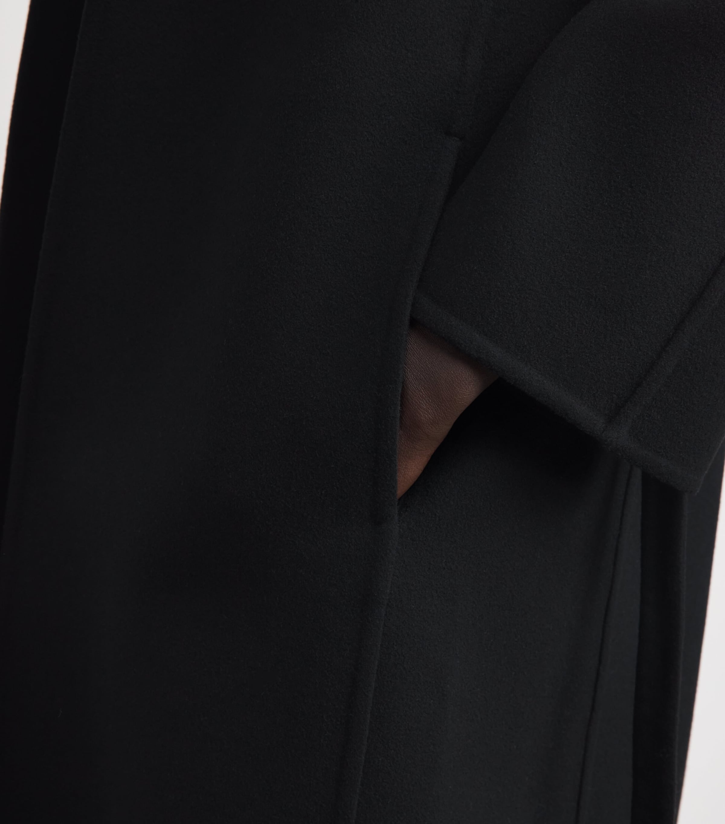 Jil Sander Womens Wool Belted Coat Black Image 3