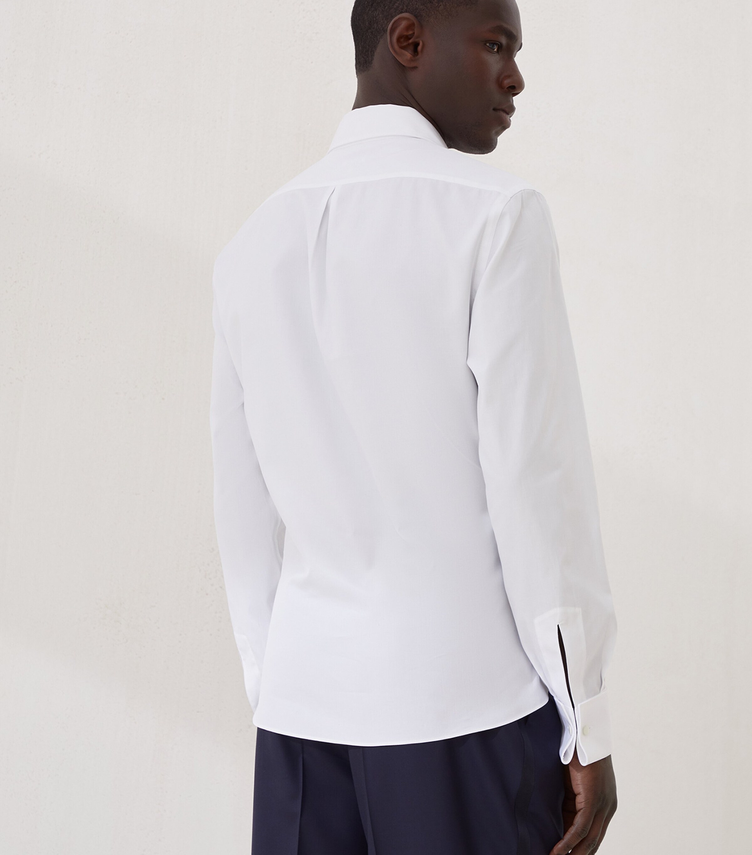 Sea Island Cotton Slim Tuxedo Shirt CCB50 Image 3