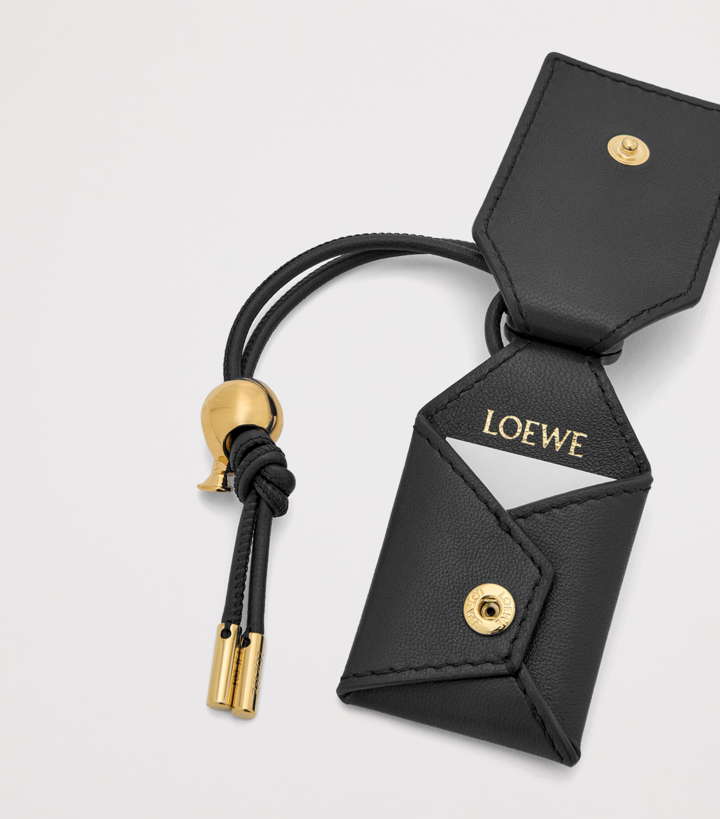 LOEWE Black x Paula's Ibiza Mini Lambskin Puzzle Top-Handle Bag