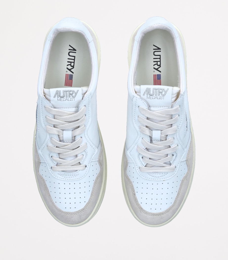 Autry Leather Medalist Low-Top Sneakers White Image 4