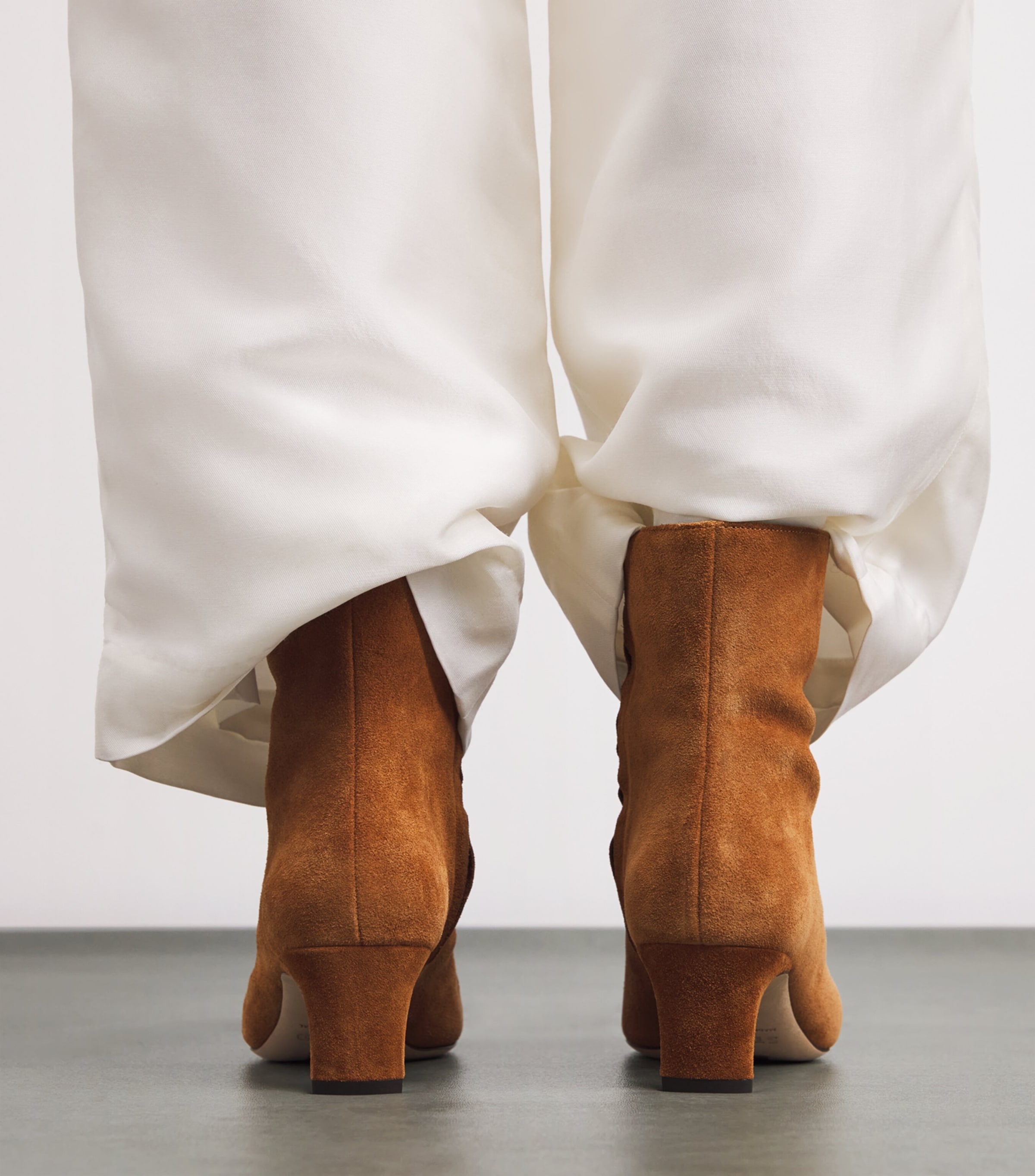 Suede Wally Ankle Boots 55 TAN Image 2