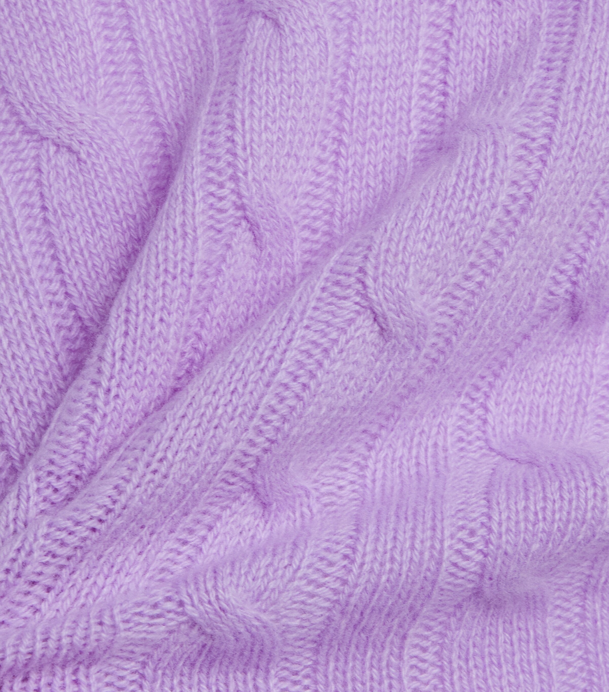 Polo Ralph Lauren Mens Cashmere Cable-Knit Sweater Tanzanite Purple Image 6