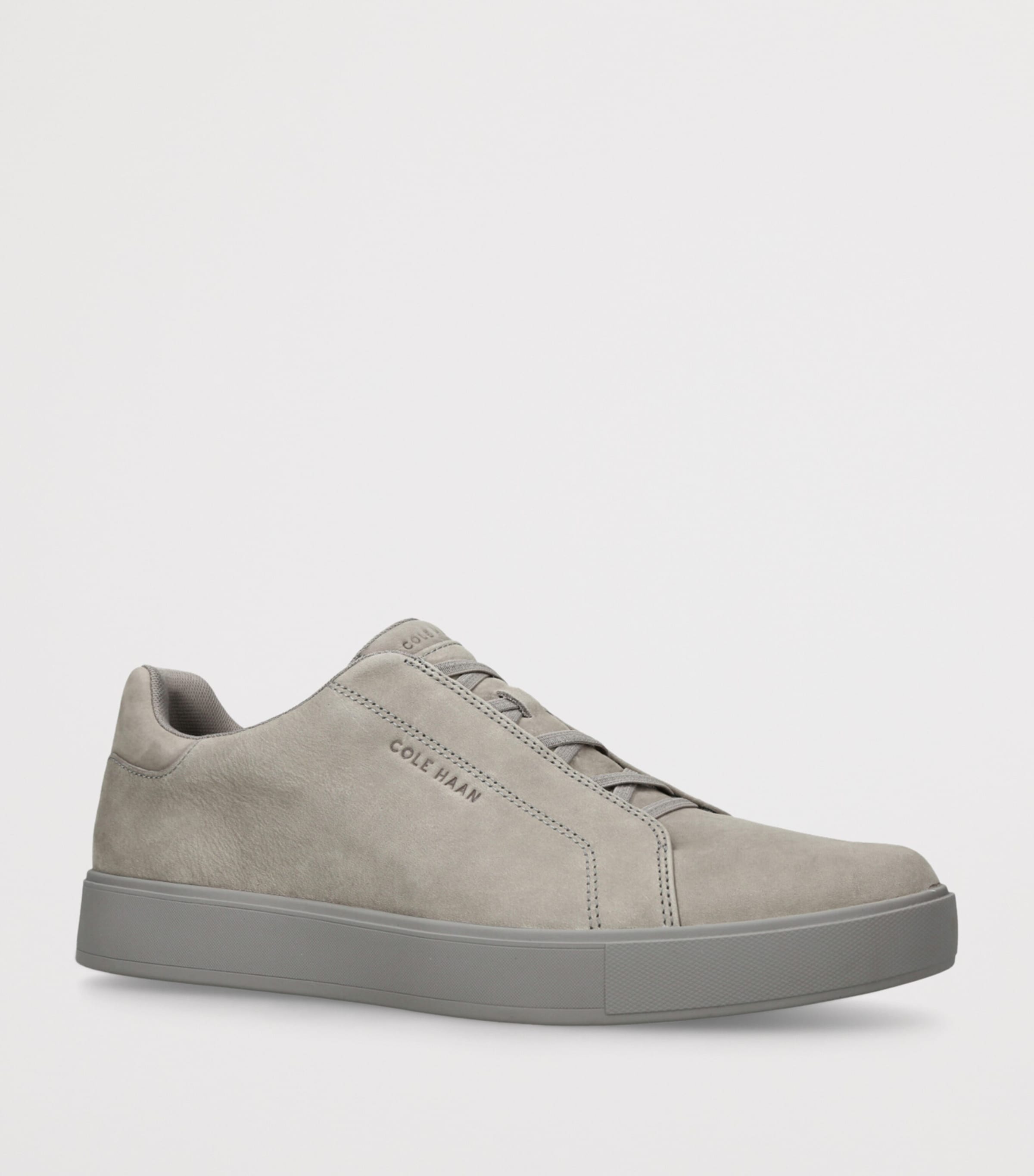 Cole Haan Leather GrandPrø Luxe Slip-On Sneakers Grey/light Image 3