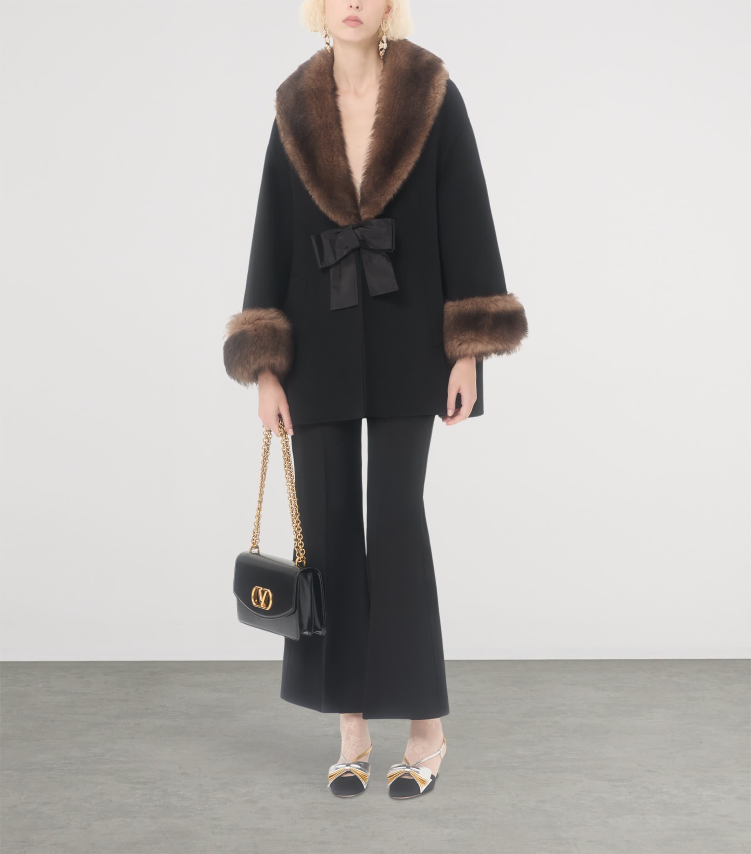 Wool-Cashmere Pea Coat 0NO Image 5