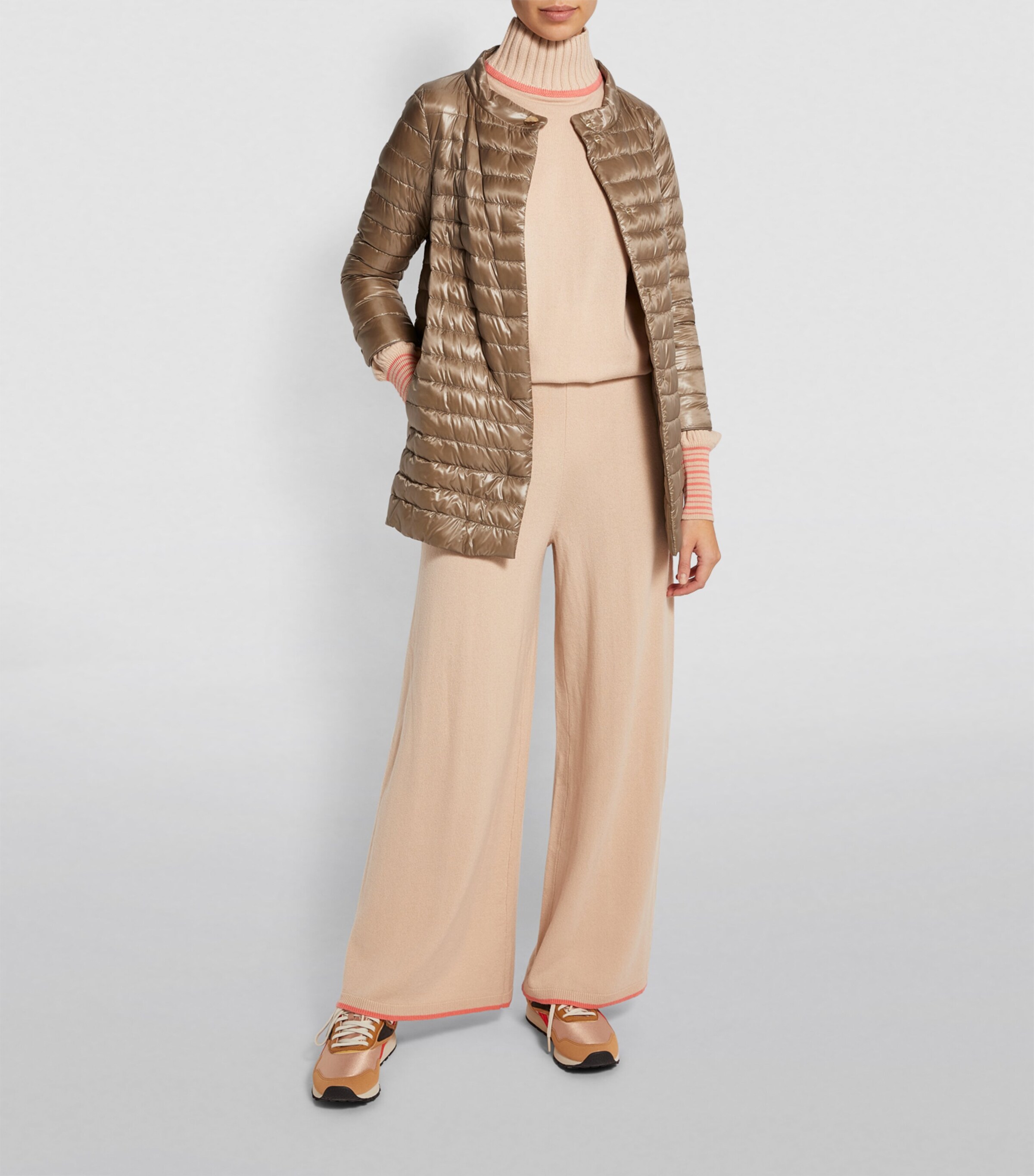 Herno Grey Quilted Rossella Coat | Harrods US