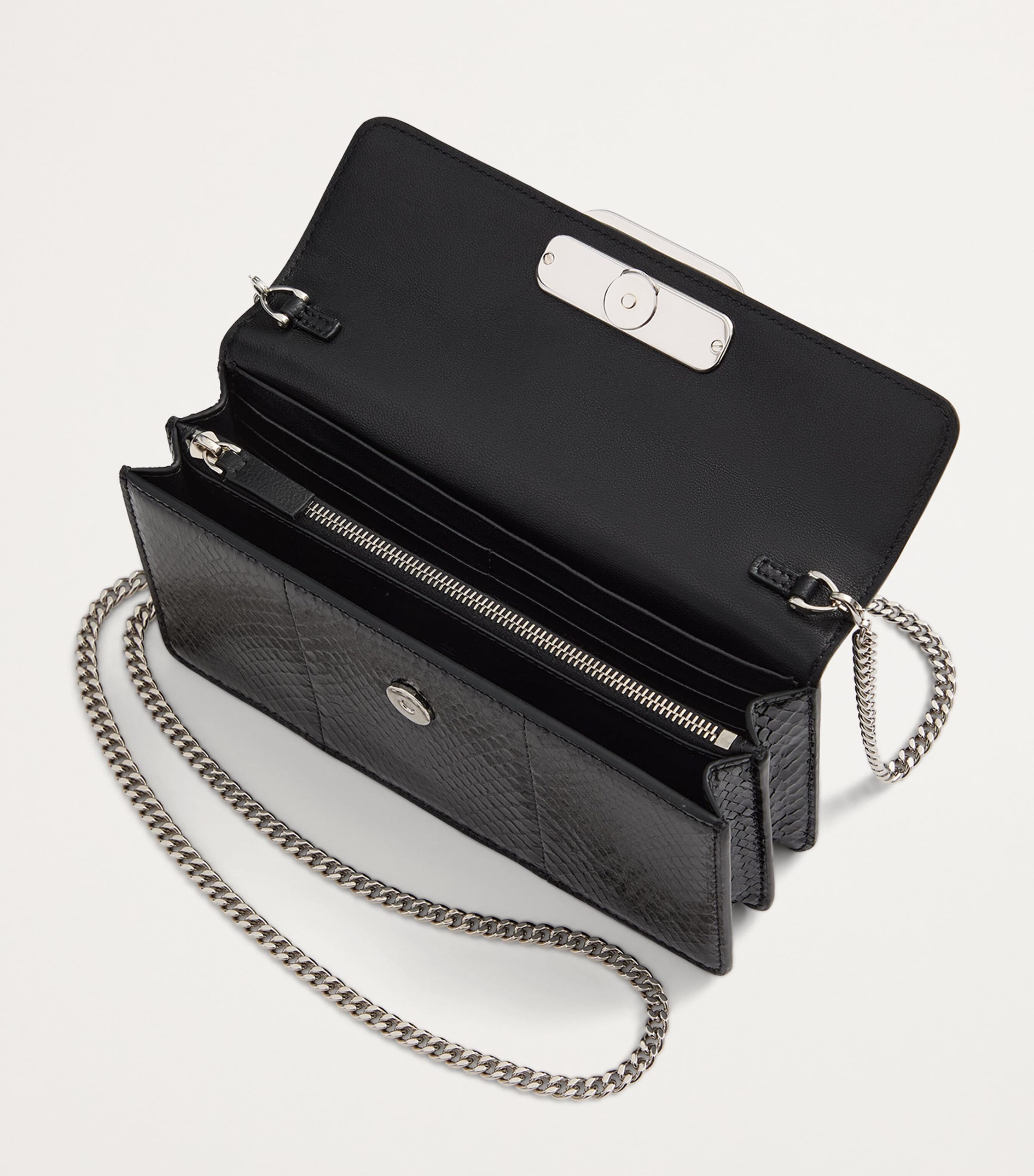 ショルダーバッグ・ポシェット VALENTINO VLOGO SIGNATURE CHAIN WALLET Valentino Garavani VLogo Signature Leather Chain Wallet