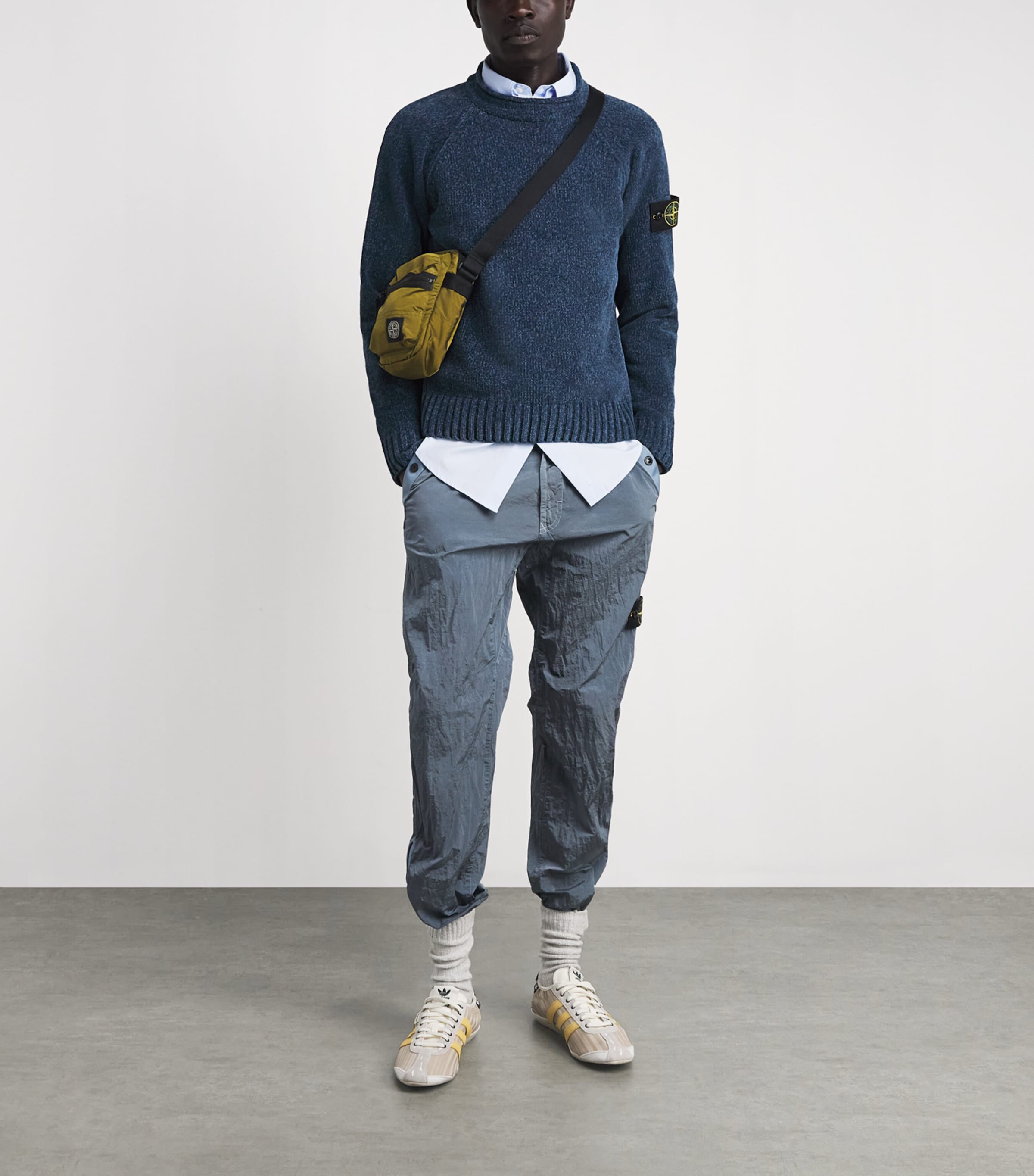 Stone Island Mens Cotton Mélange Sweater Image 2