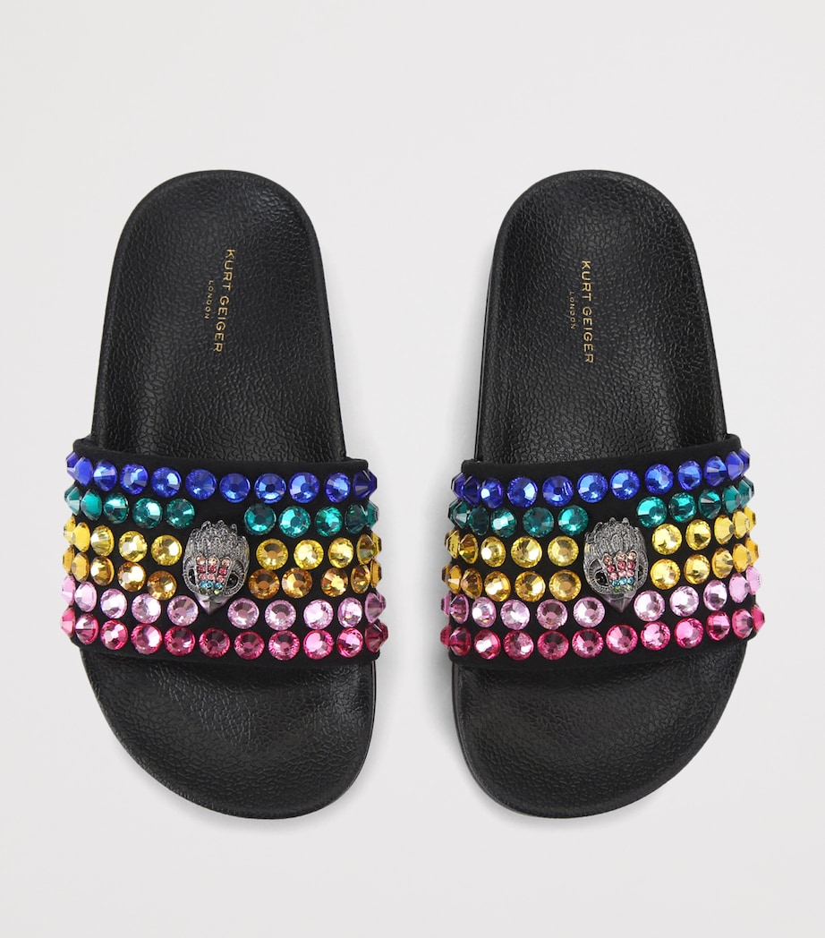 Kurt Geiger London Mini Meena Eagle Slides Black/comb Image 4